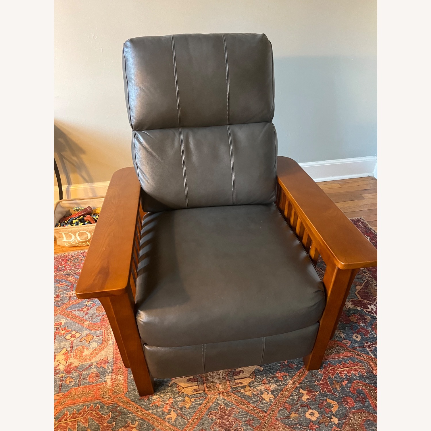 Macy's Harrison Leather Pushback Recliner - image-5