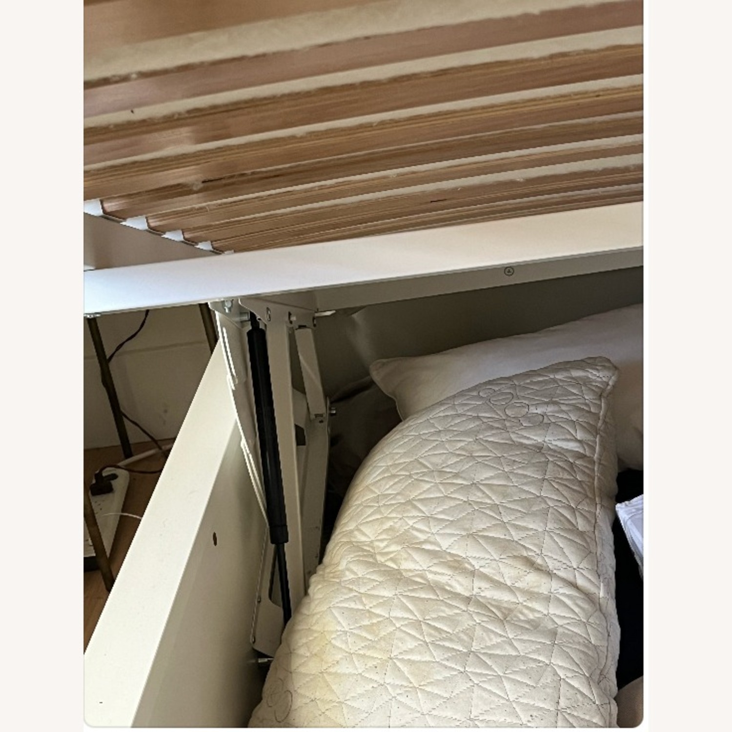 IKEA MALM Queen White Pull Up Storage Bed - image-5