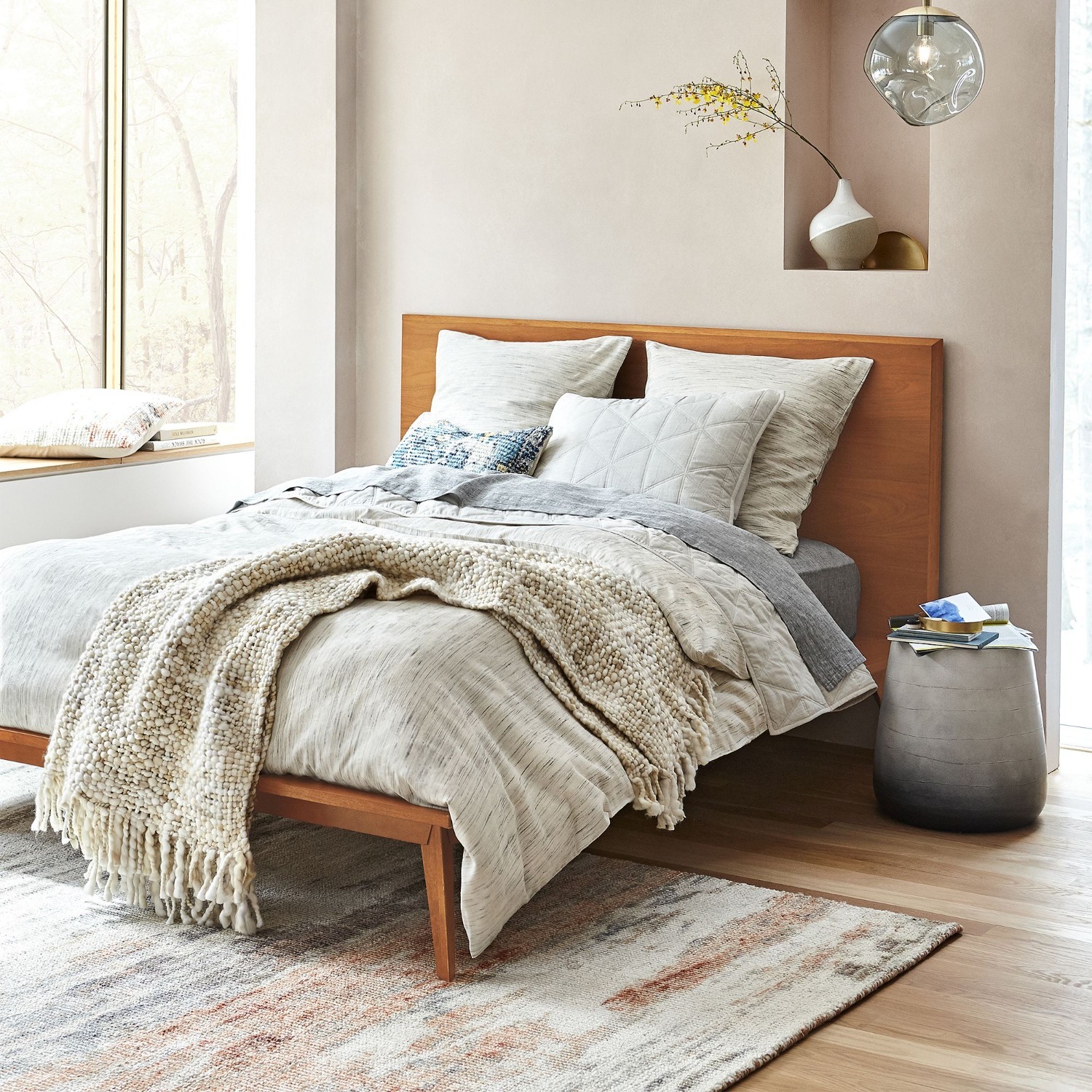 West Elm Mid-Century Platform Bed – Acorn - image-1