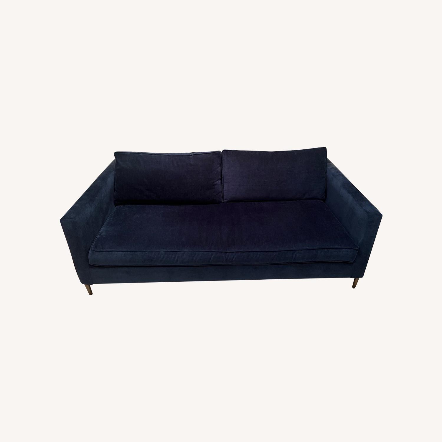 West Elm Navy Harris Loft Sofa - image-0