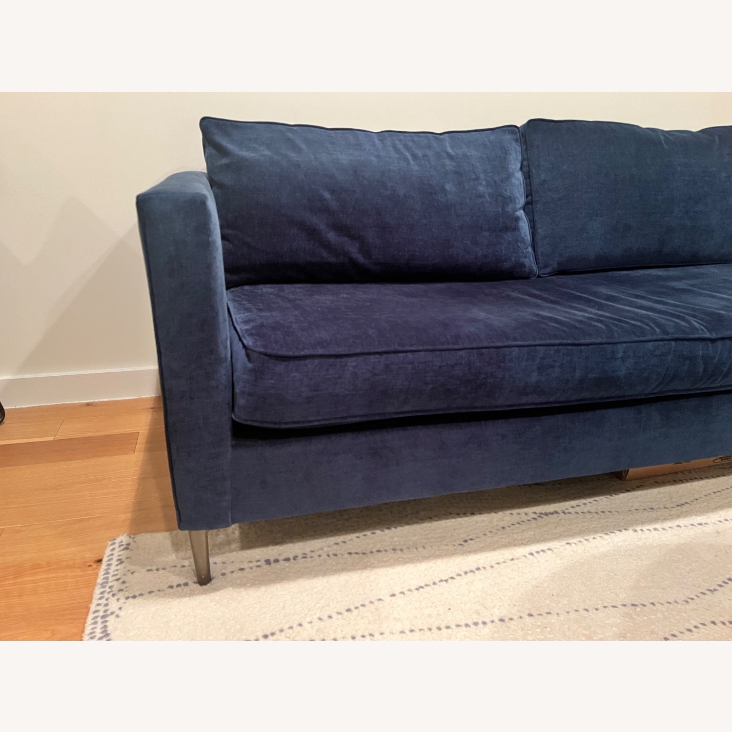 West Elm Navy Harris Loft Sofa - image-4
