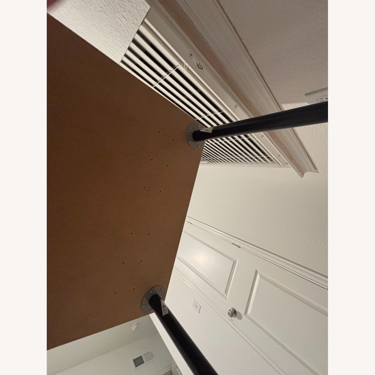 IKEA White Desk with Adjustable Black Legs, in McKinney - image-6