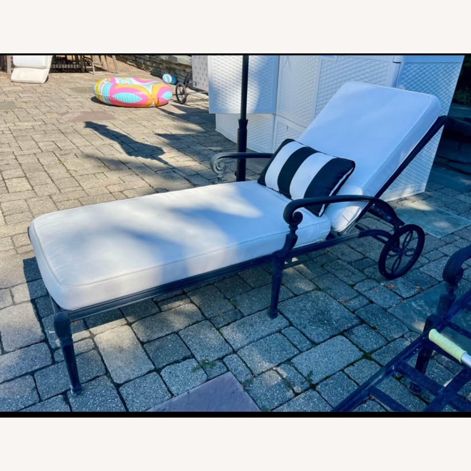 Frontgate Aluminum Chaise Lounge Chairs - image-1