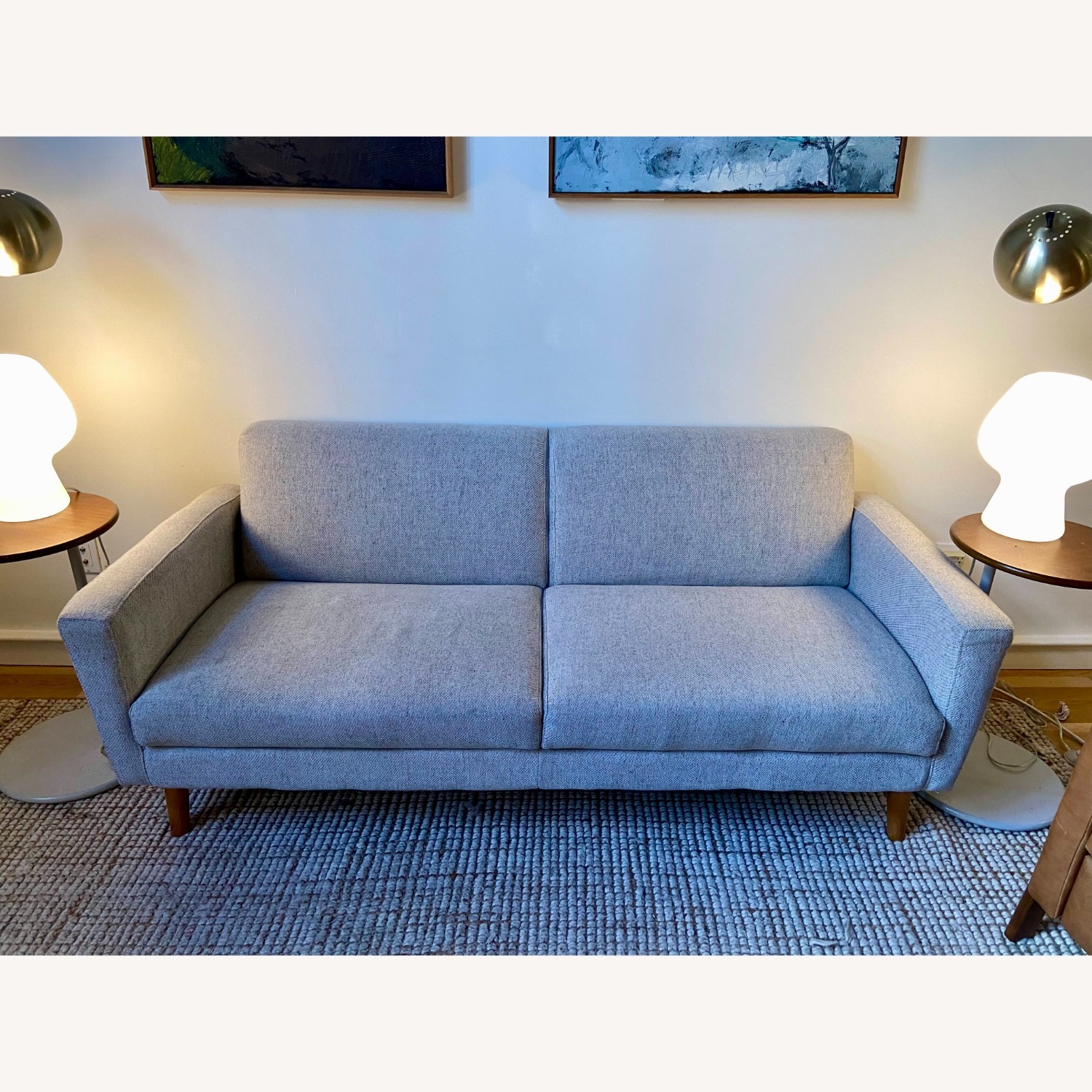 West Elm Dove Oliver Sofa - image-0