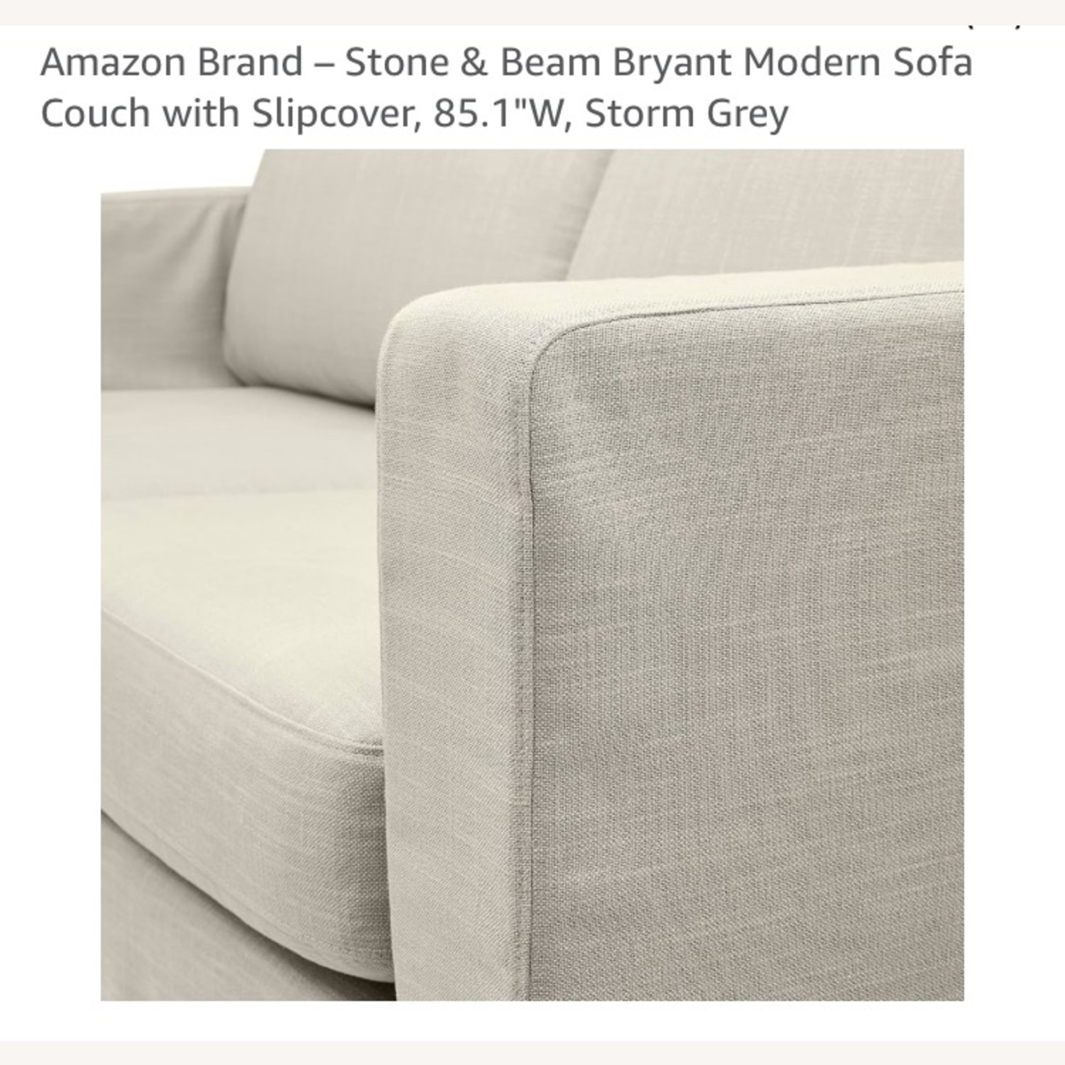 Stone & Beam Sofa Couch Storm Grey - image-2