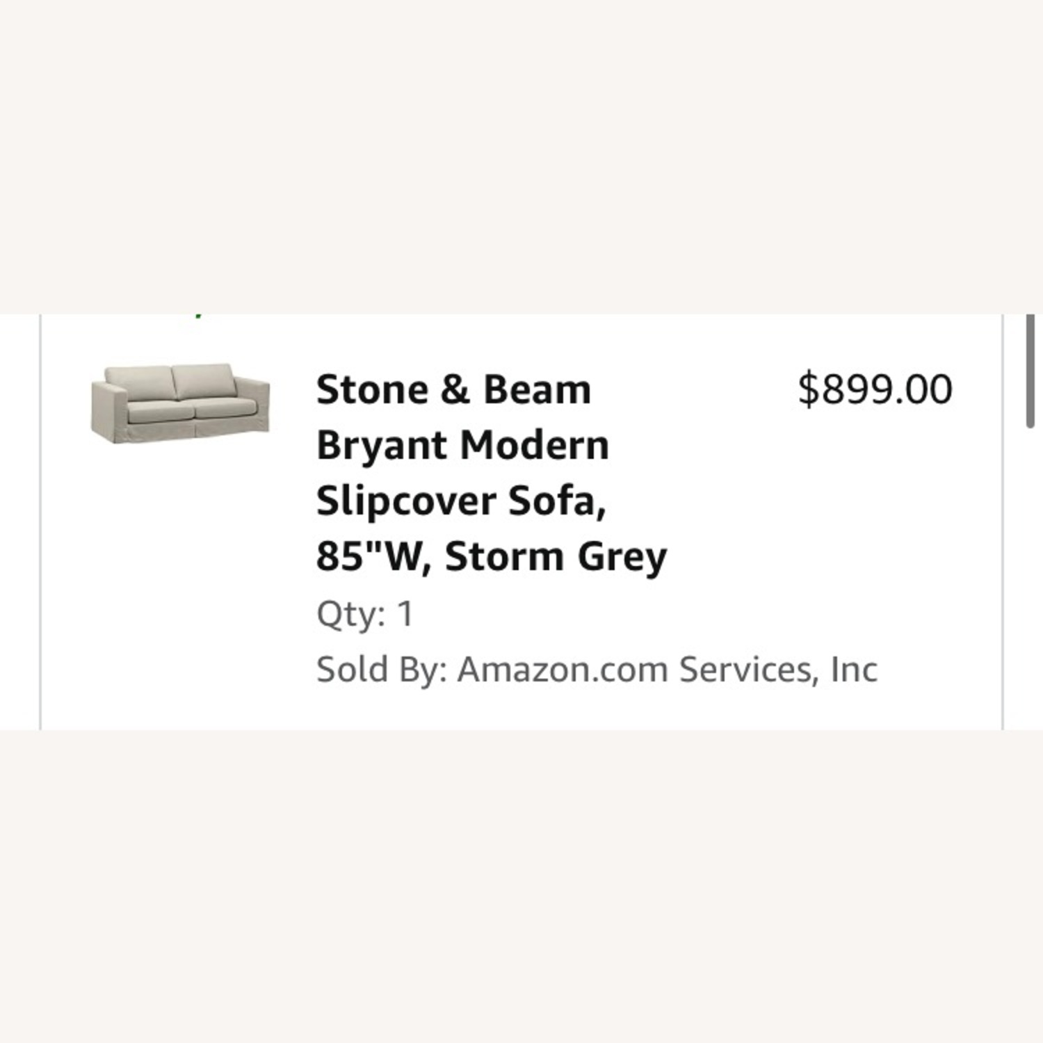 Stone & Beam Sofa Couch Storm Grey - image-4