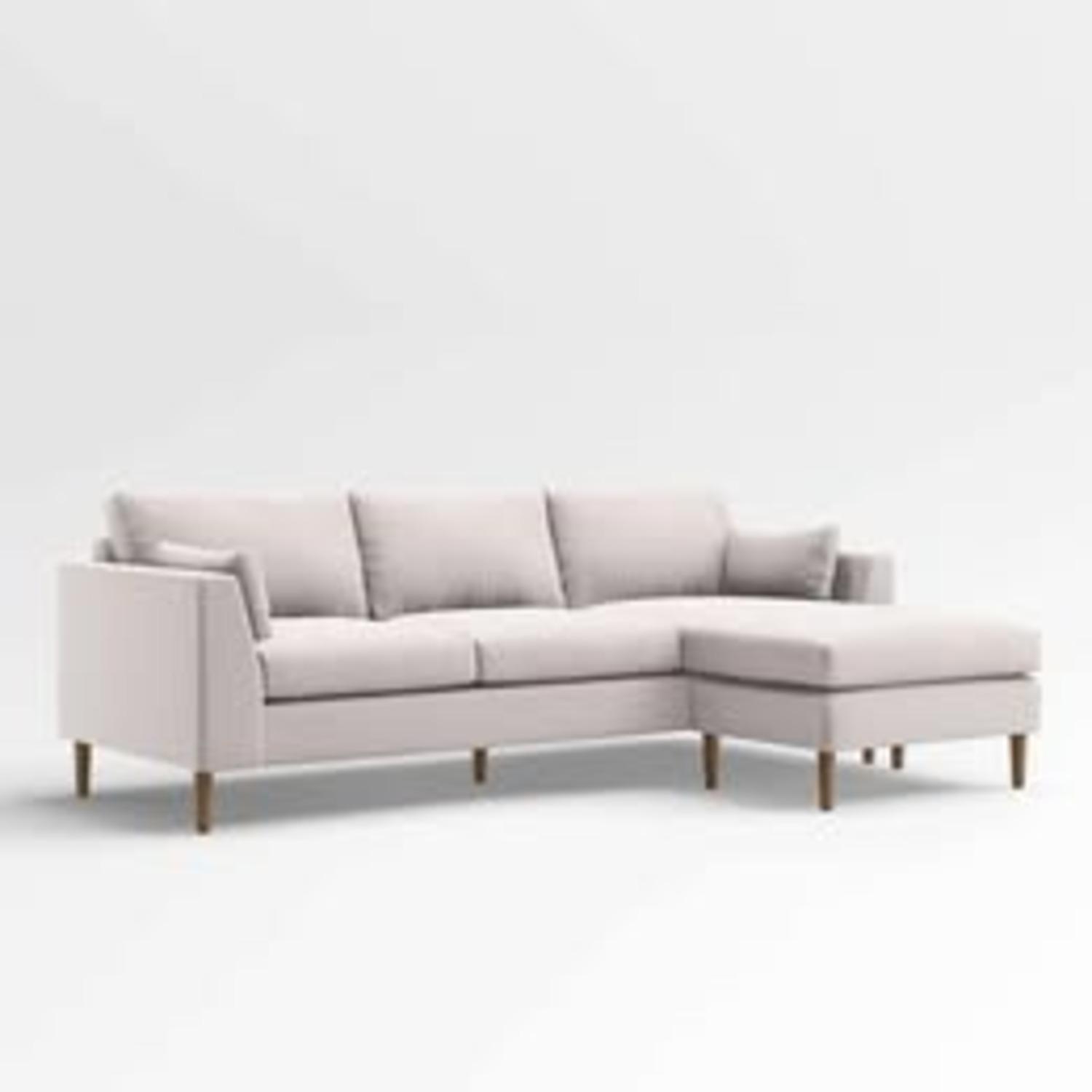 Crate & Barrel Avondale Wood Leg 3-Seat Lounger - image-4