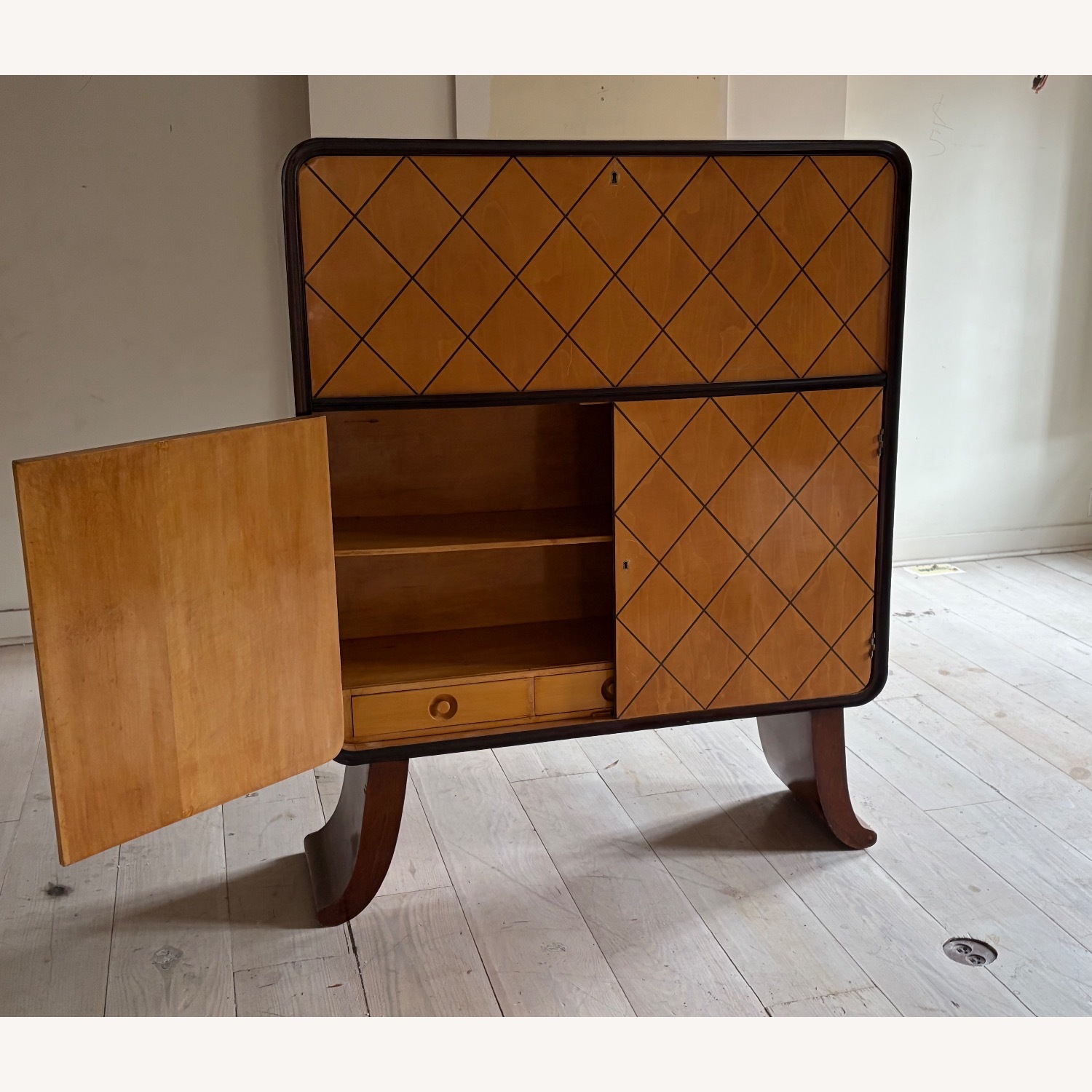 Vintage Walnut Cabinet - image-12