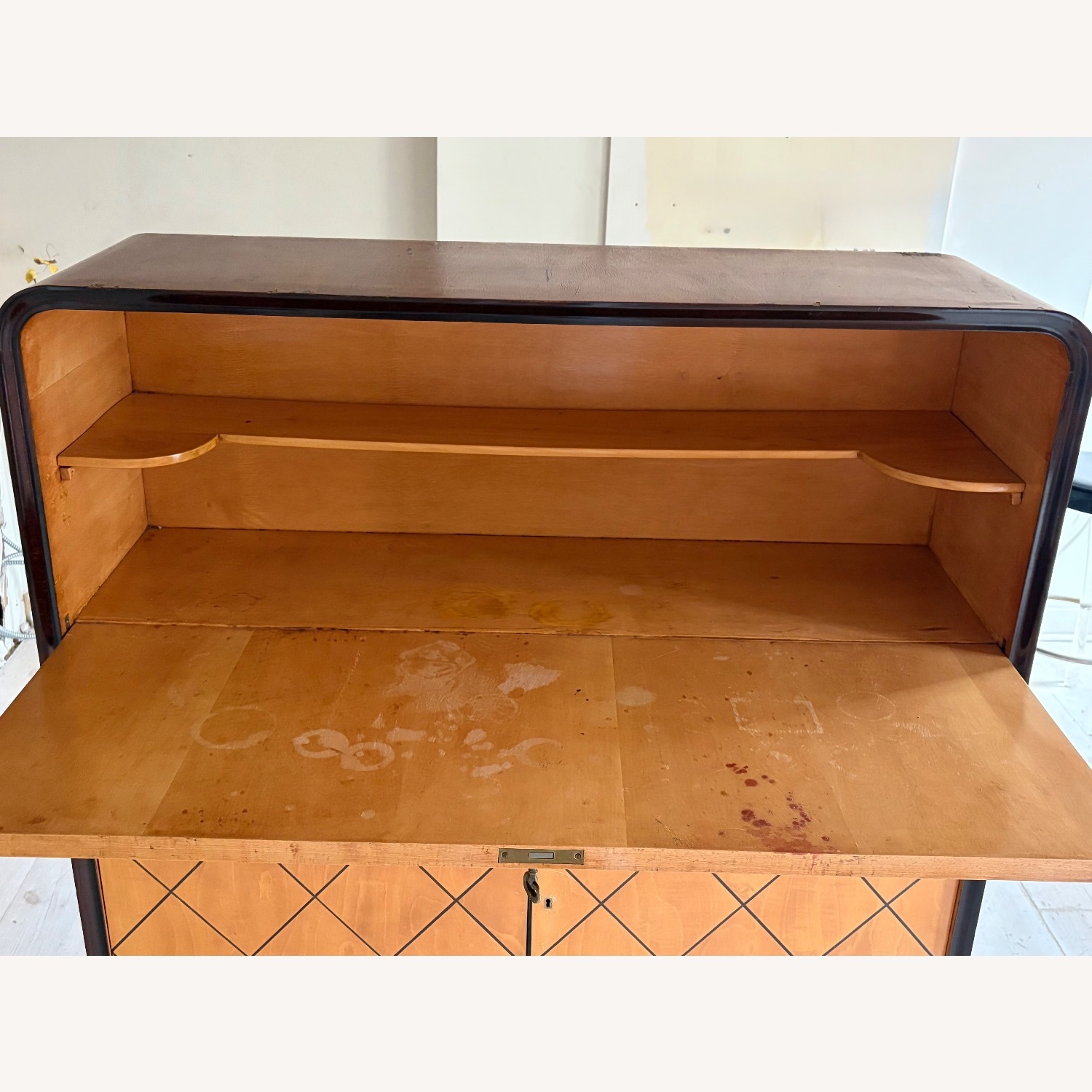 Vintage Walnut Cabinet - image-14