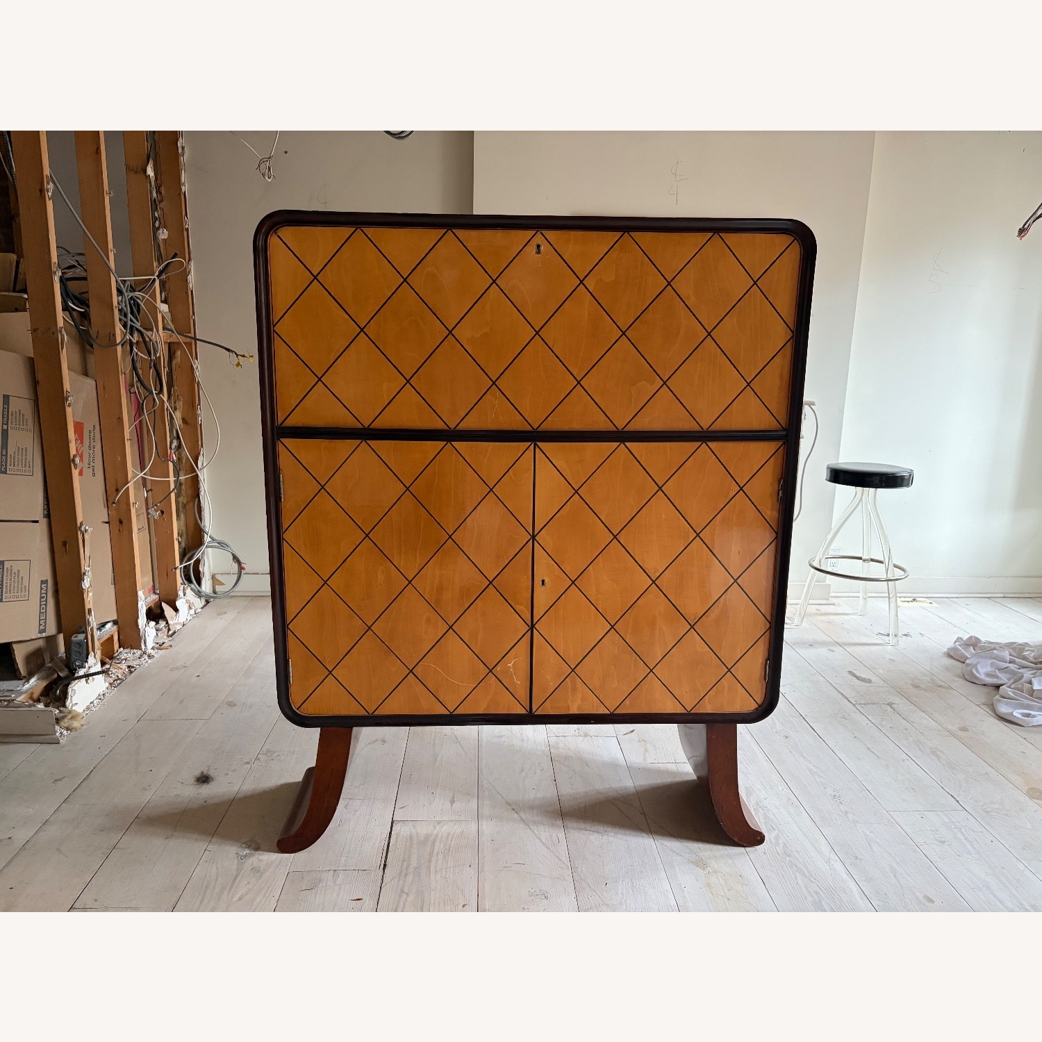 Vintage Walnut Cabinet - image-1