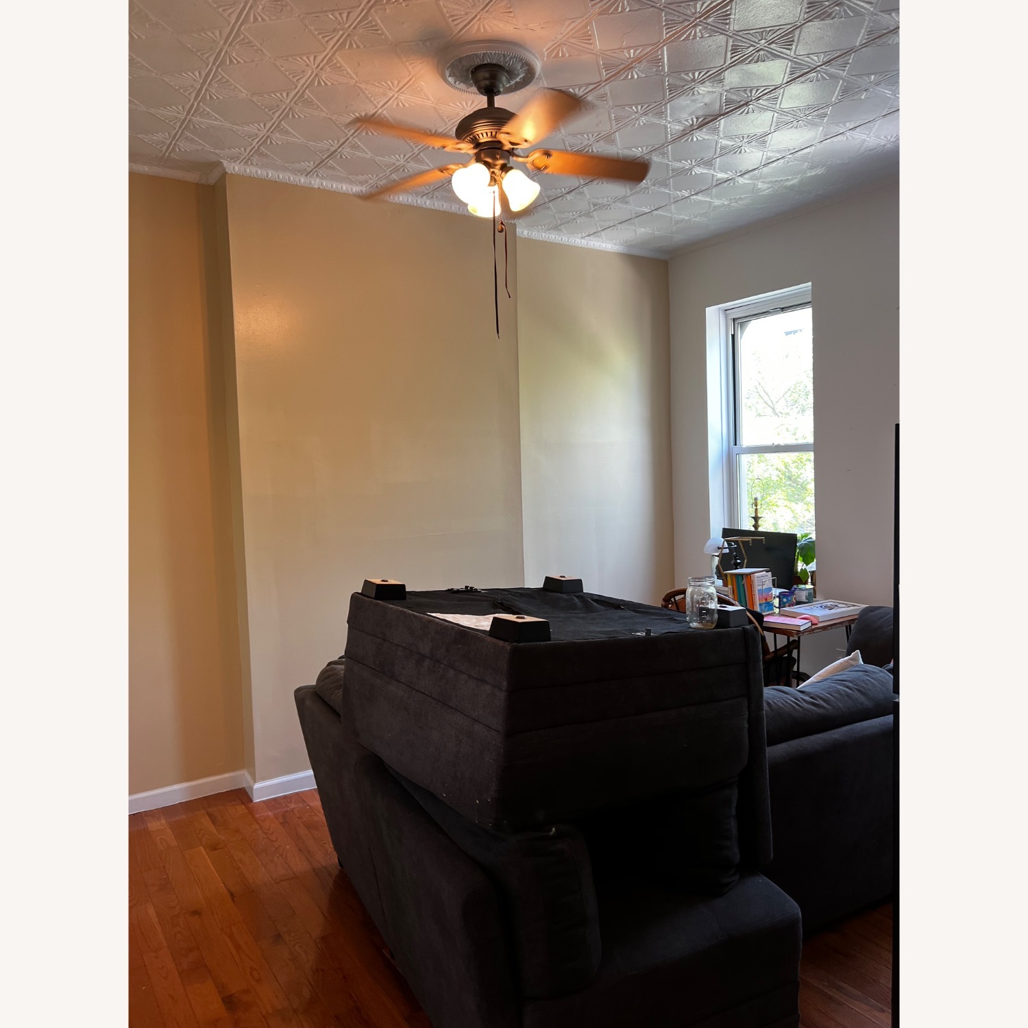 4 Piece Modular Comfy Sectional Sofa Dark Grey - image-5