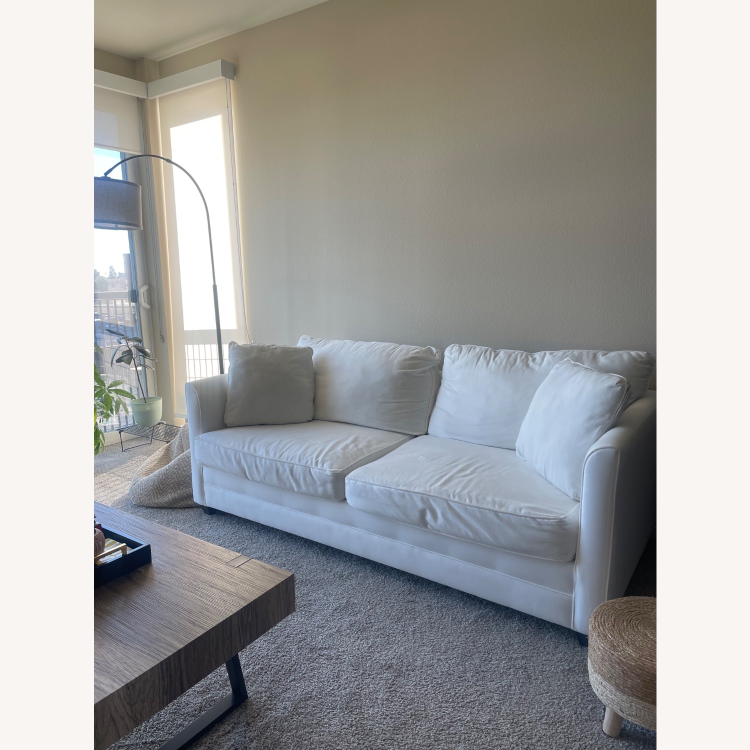 Joss & Main White 76.5” Kodie Sleeper Sofa (Queen) - image-1