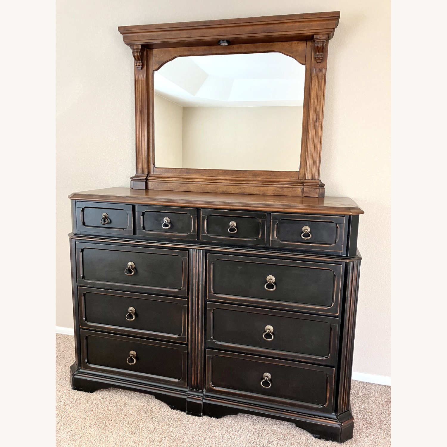 Ashley Furniture Rowley Creek Dresser with Mirror - AptDeco