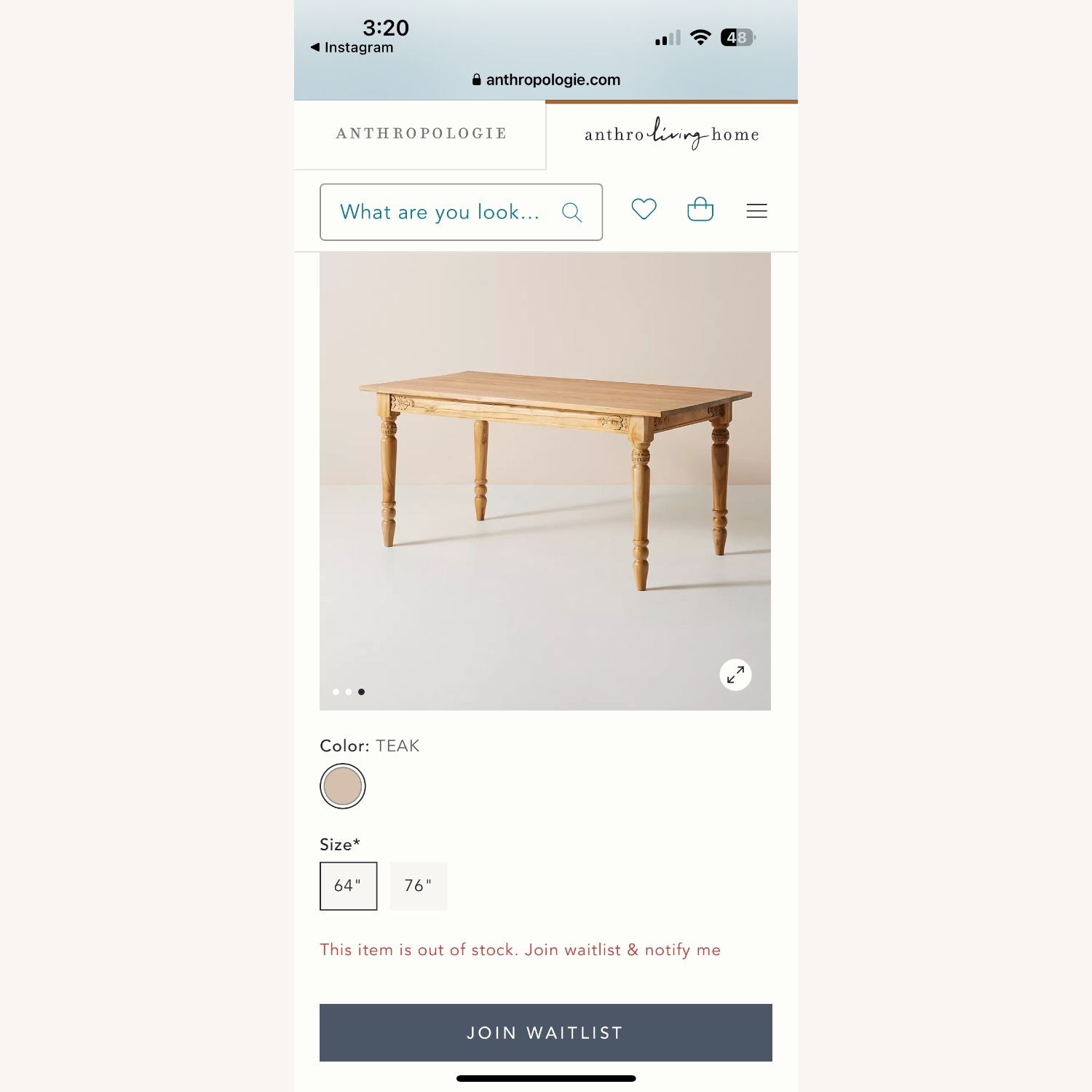 Anthropologie Termez Solid Wood Dining Table - image-8