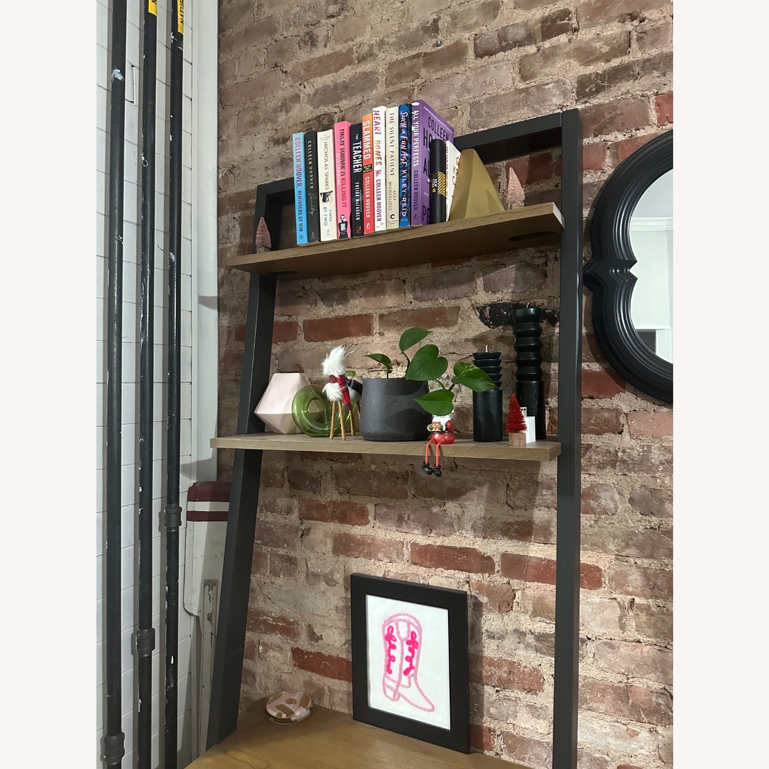 West Elm Wood Ladder Desk - image-4