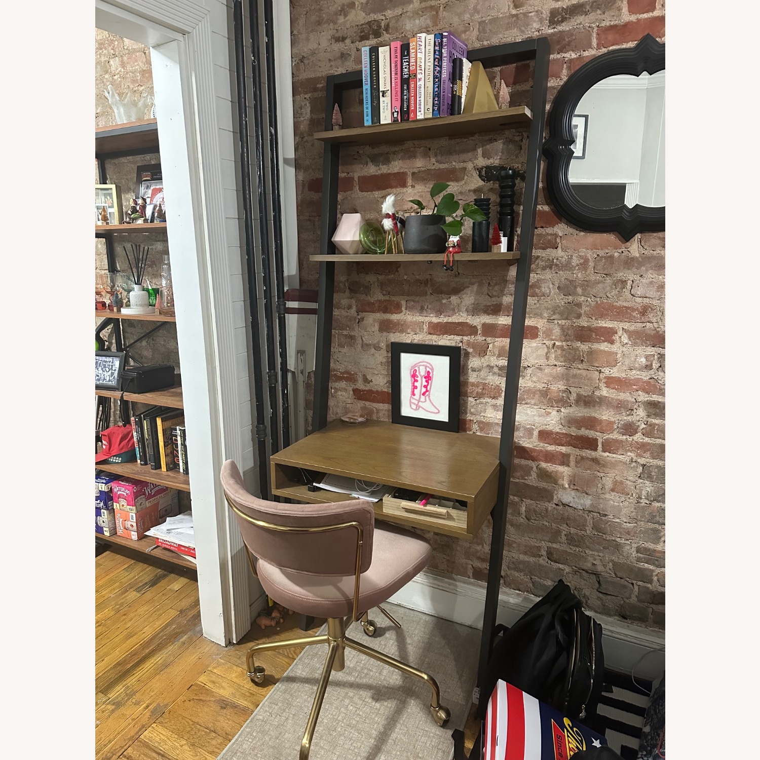 West Elm Wood Ladder Desk - image-2