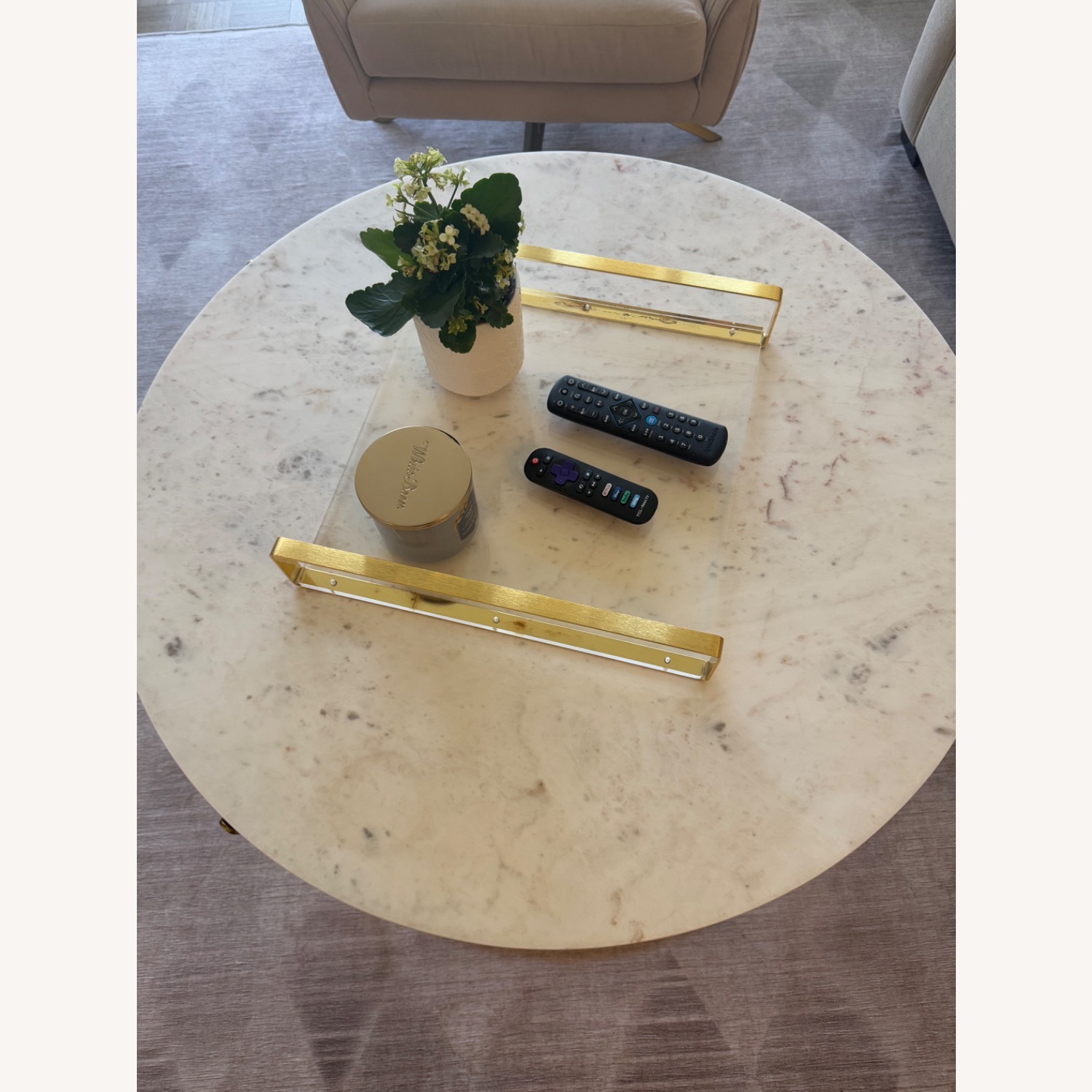 Anthropologie Leavenworth Marble Coffee Table - image-1