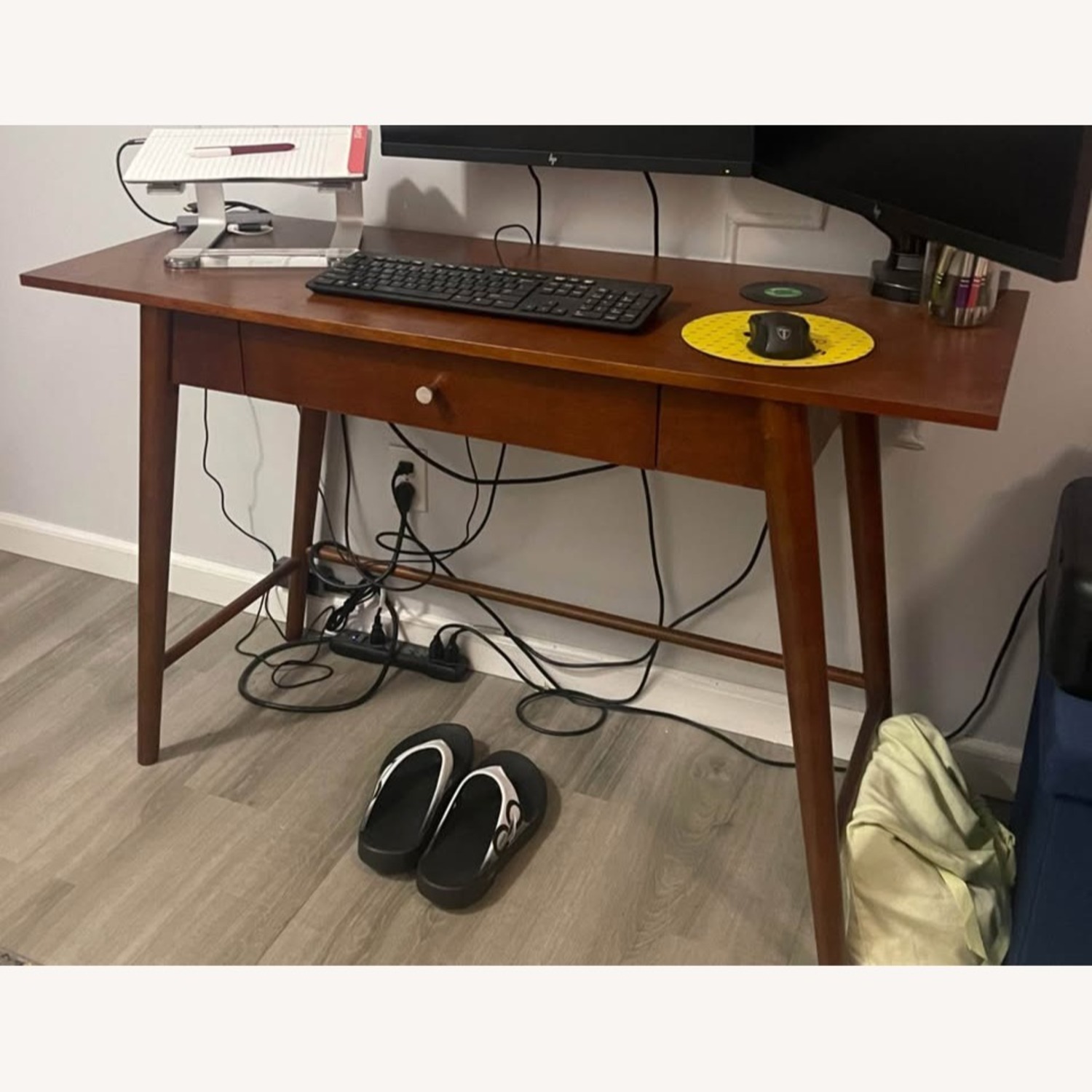 Target Mid-Century Desk with Drawer - image-1