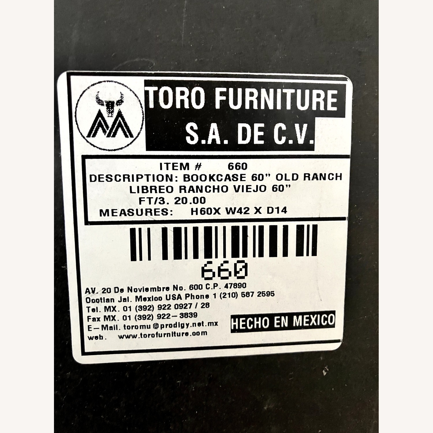 4-Shelf Wooden Bookcase - image-5