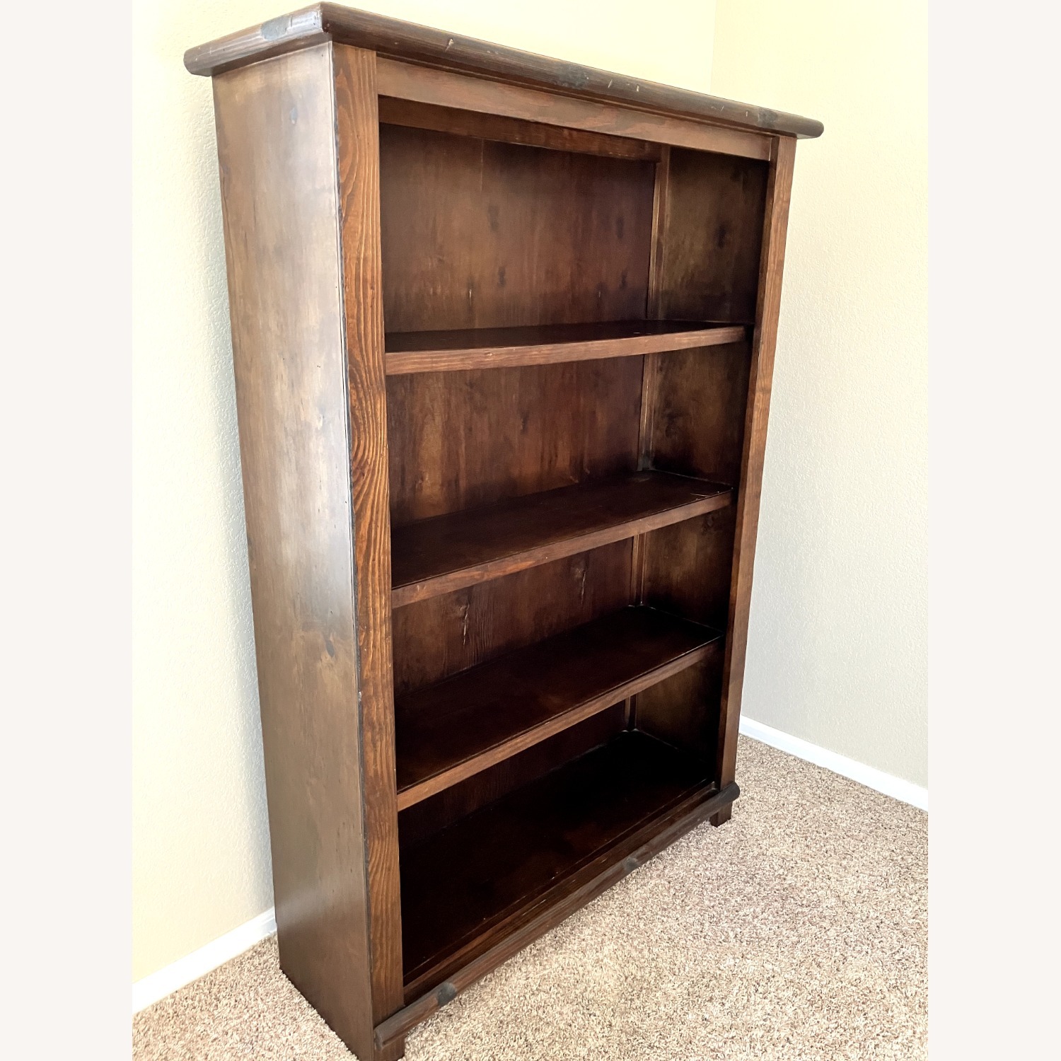 4-Shelf Wooden Bookcase - image-2