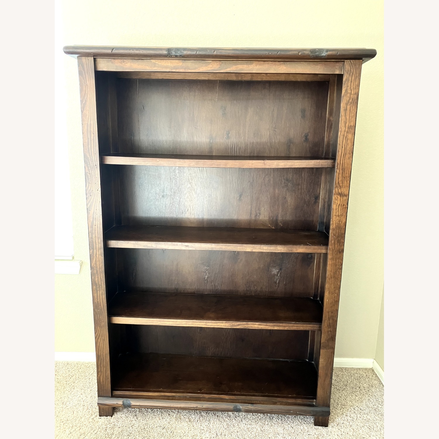 4-Shelf Wooden Bookcase - image-1