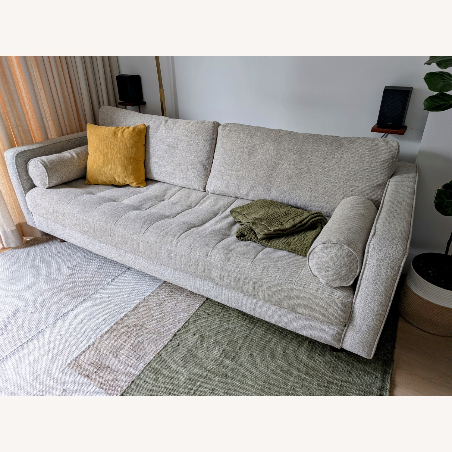 Article Sven 88" Tufted Sofa - Birch Ivory - image-2