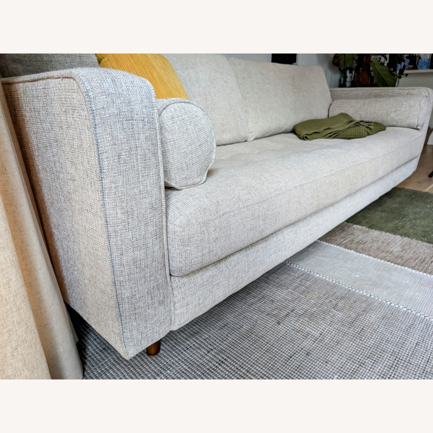 Article Sven 88" Tufted Sofa - Birch Ivory - image-5