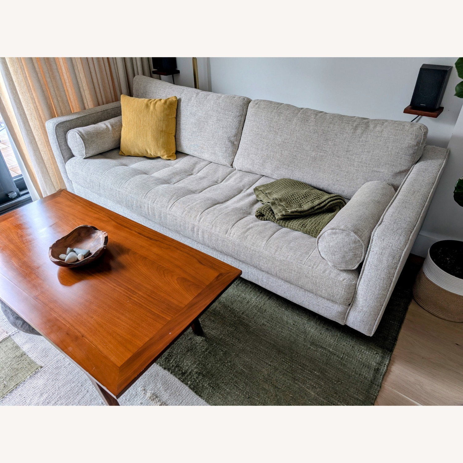 Article Sven 88" Tufted Sofa - Birch Ivory - image-7