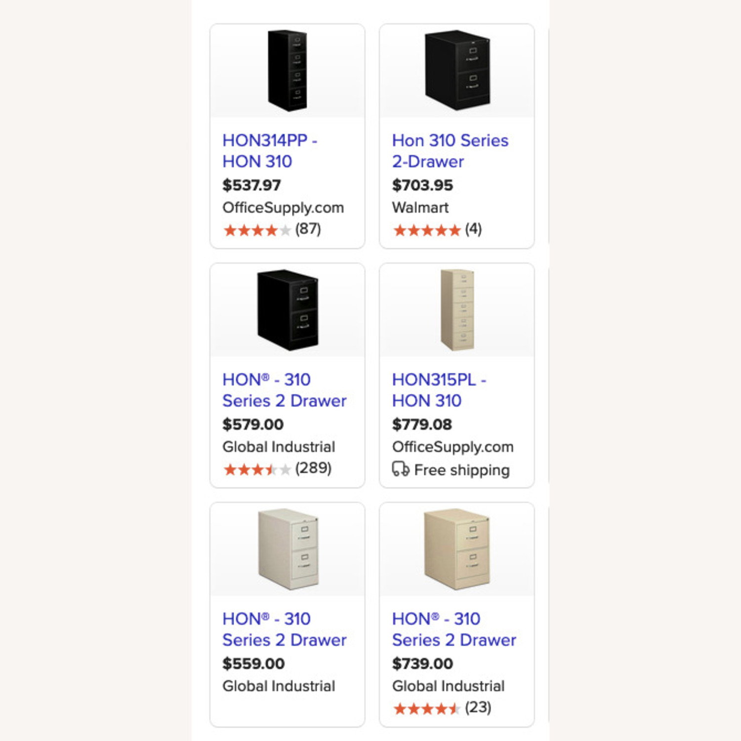 HON 2-Drawer Filing Cabinet - image-3