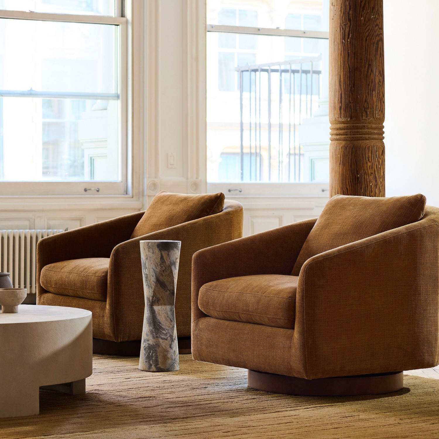 West Elm Imogene Swivel Chair - image-1