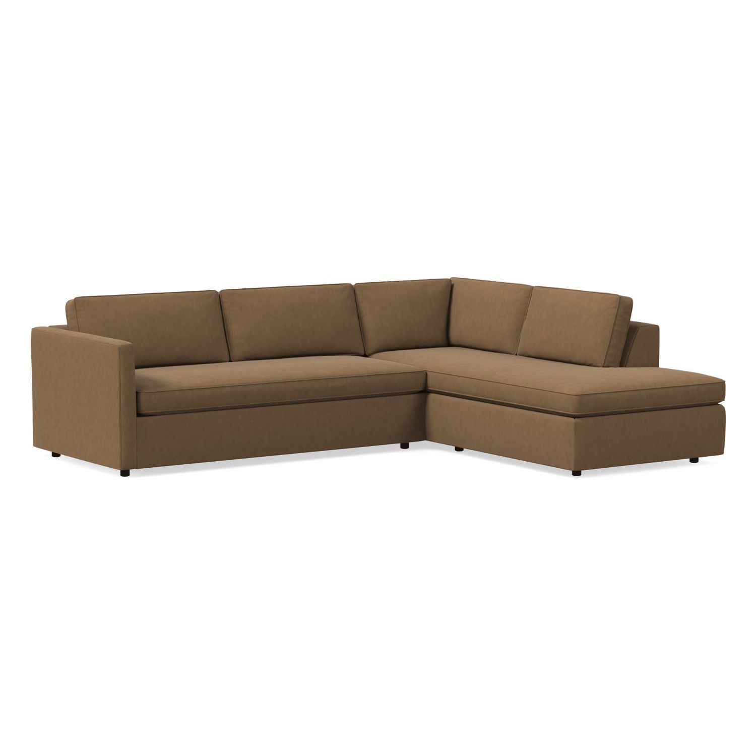 West Elm Harris 2-Piece Sleeper Sectional W Bumper - image-4