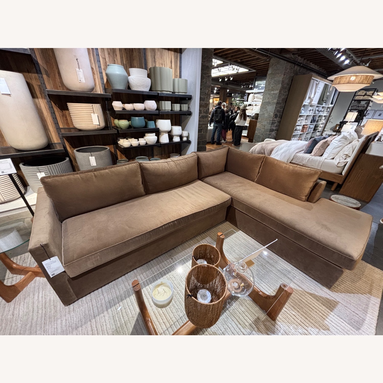 West Elm Harris 2-Piece Sleeper Sectional W Bumper - image-6