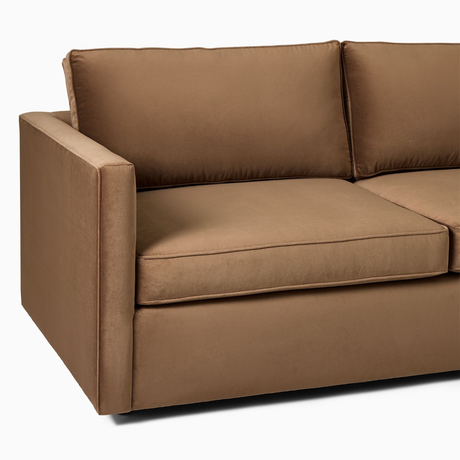 West Elm Harris 2-Piece Sleeper Sectional W Bumper - image-1