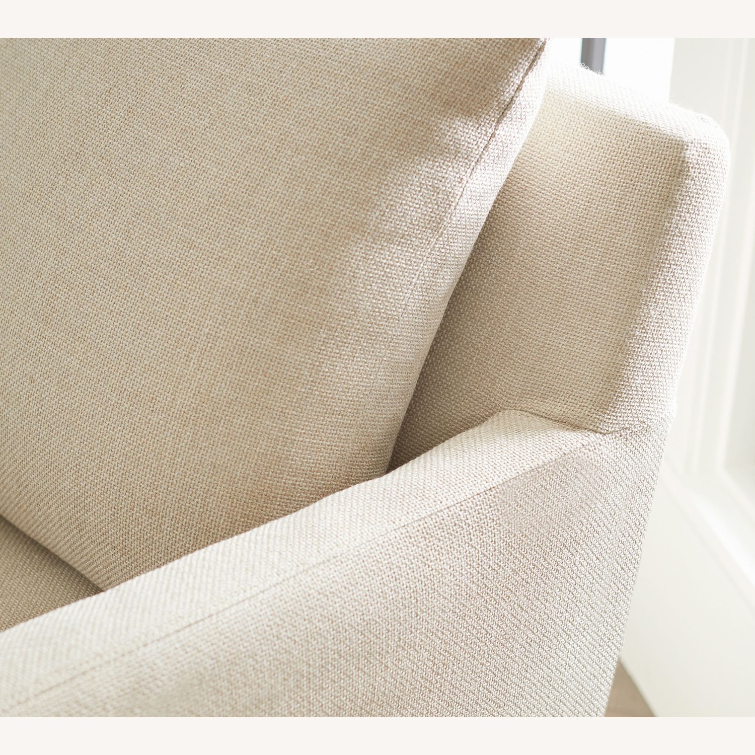 Pottery Barn Ayden Square Arm Slipcovered Swivel Chair - image-2