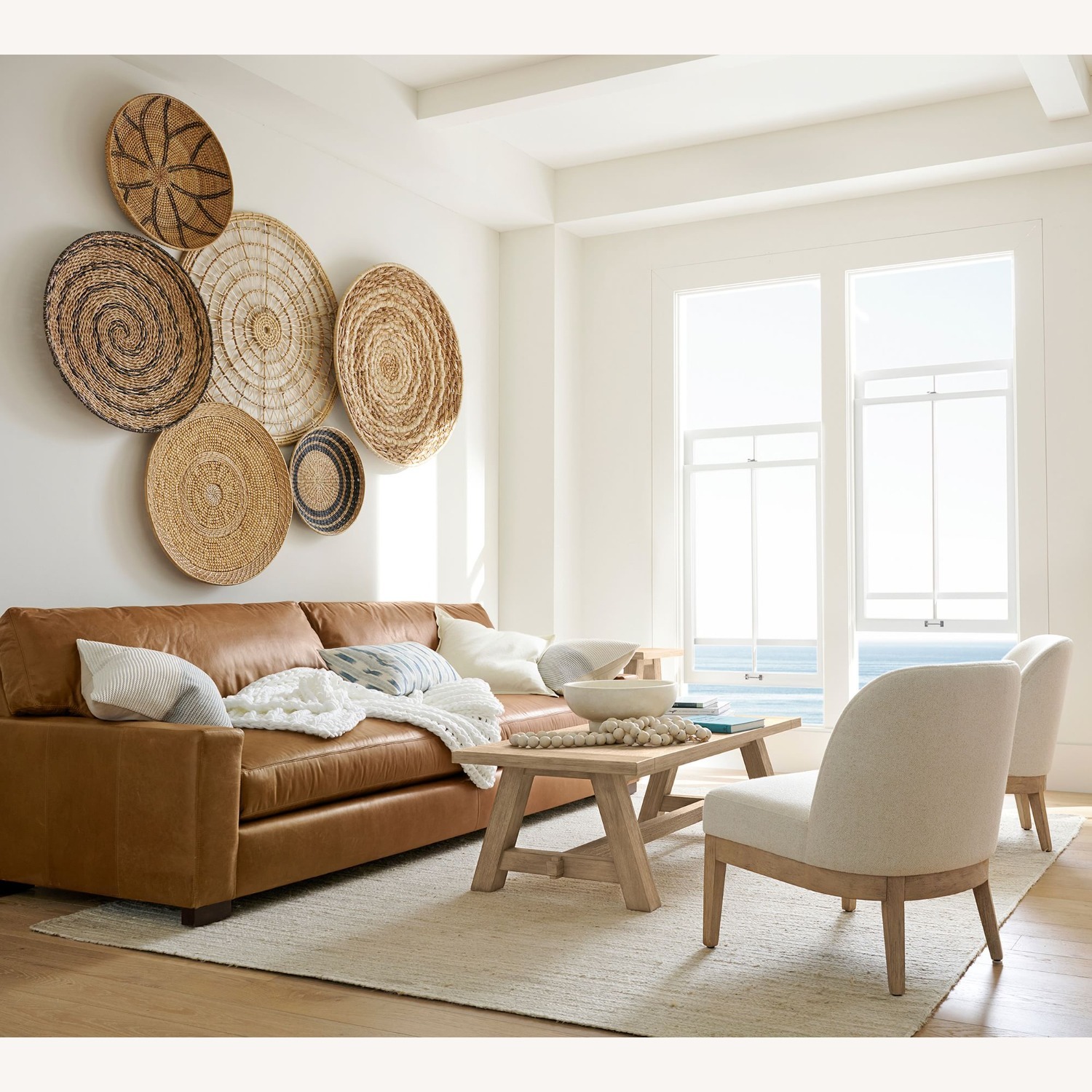Pottery Barn Toscana Rectangular Coffee Table(56") - image-3