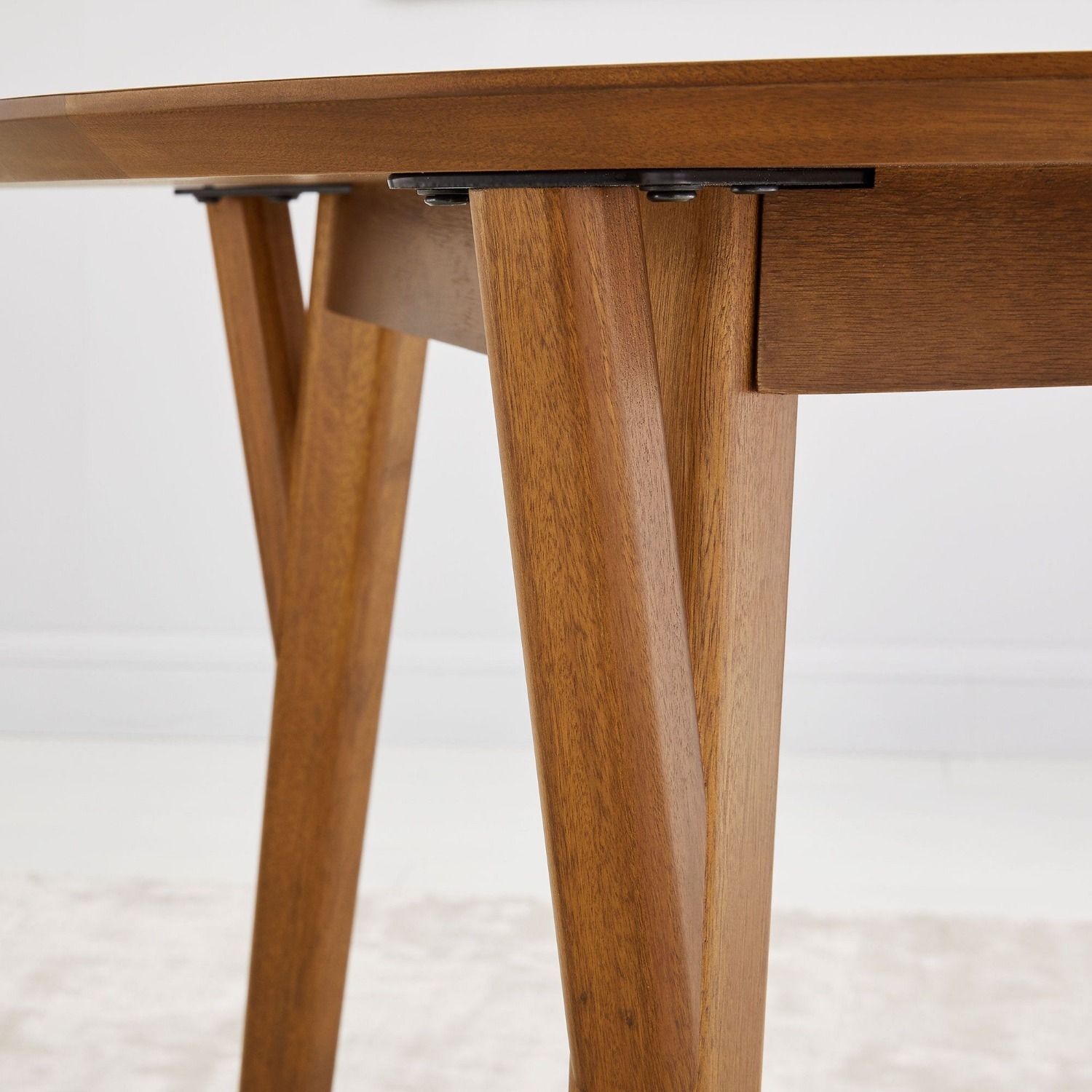 West Elm Mid-Century Rounded Expandable Dining Table - image-1