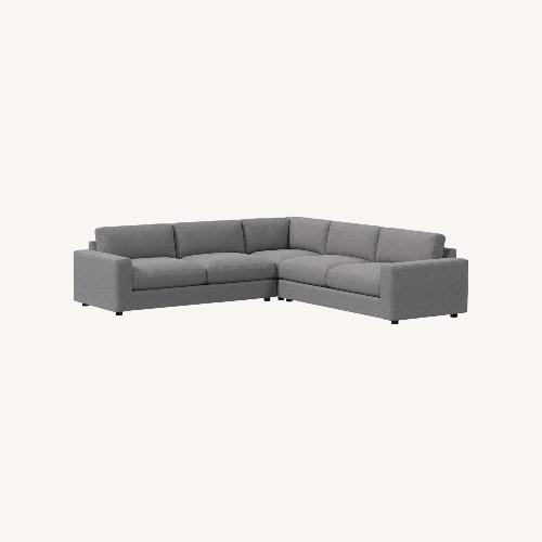 Used West Elm Urban Sectional, Distressed Velvet for sale on AptDeco