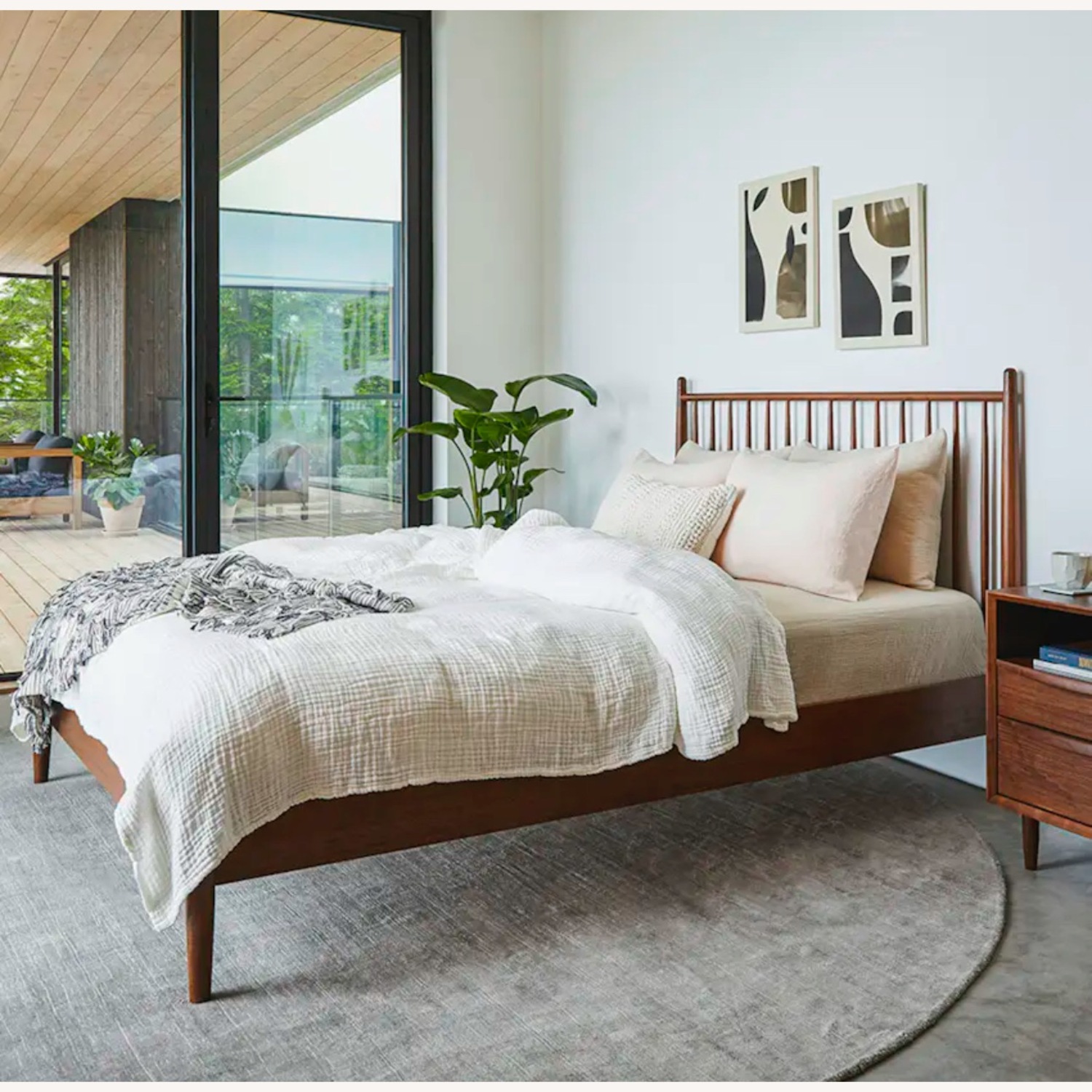 Article Lenia Queen Bed Walnut - image-3