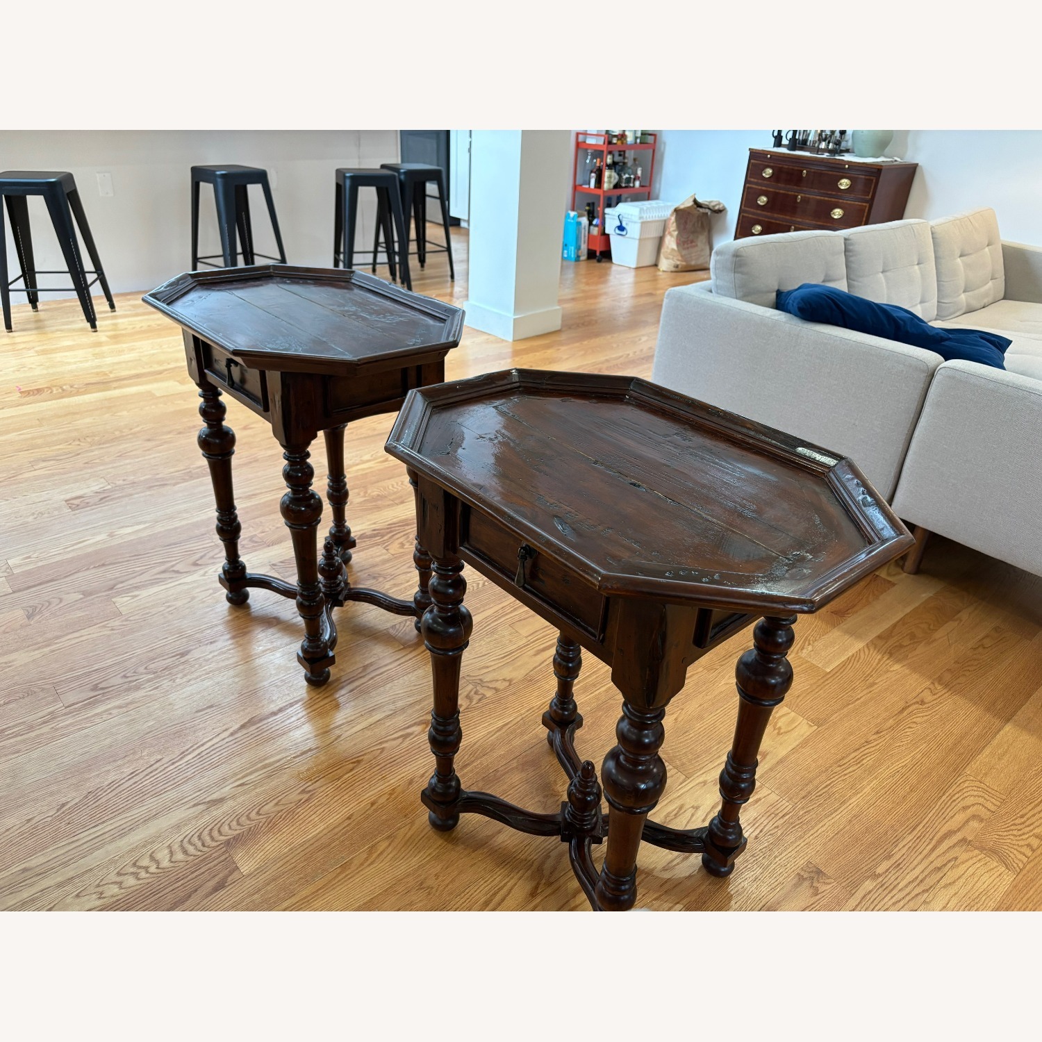 Pair of Baroque Style Side Tables - image-3