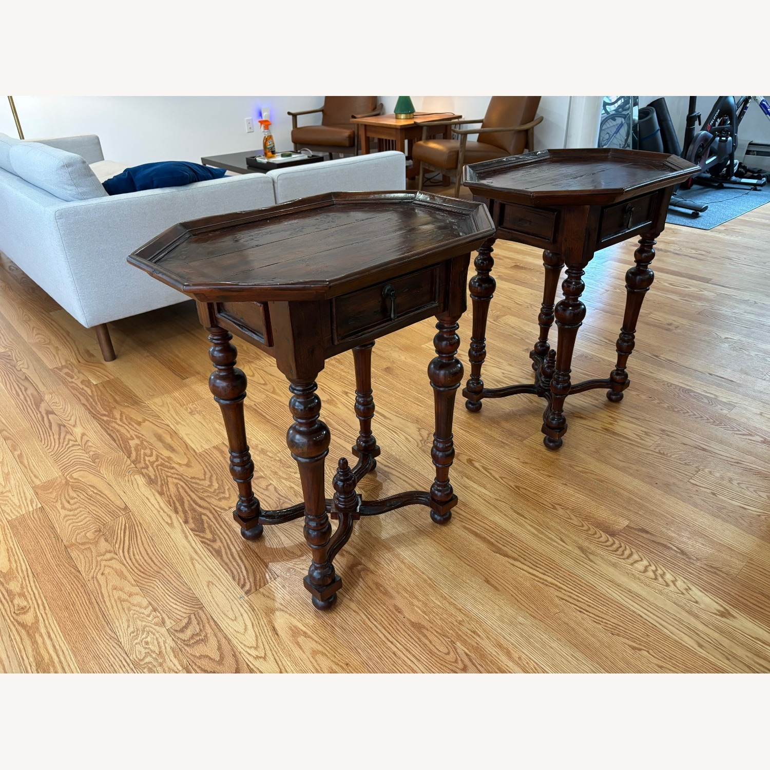 Pair of Baroque Style Side Tables - image-2