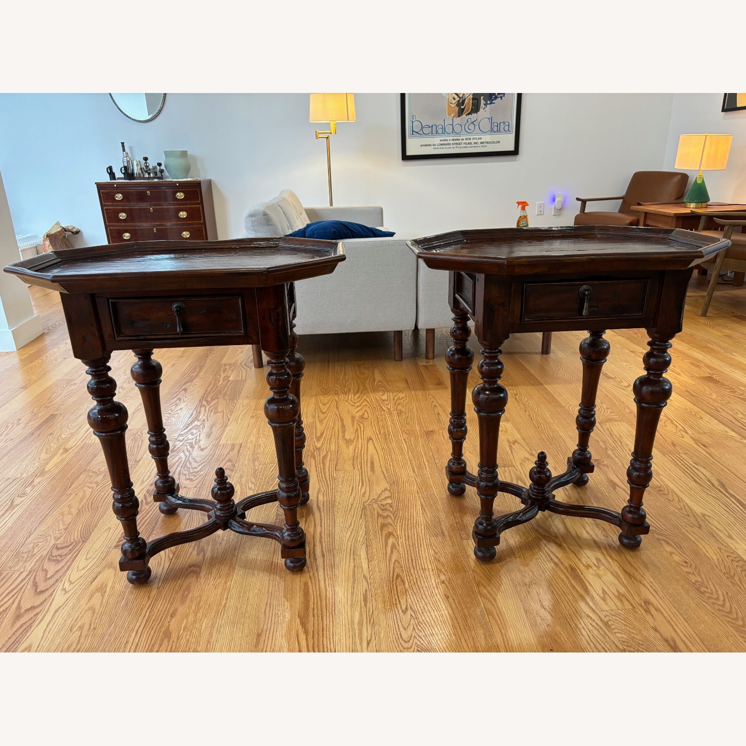 Pair of Baroque Style Side Tables - image-1