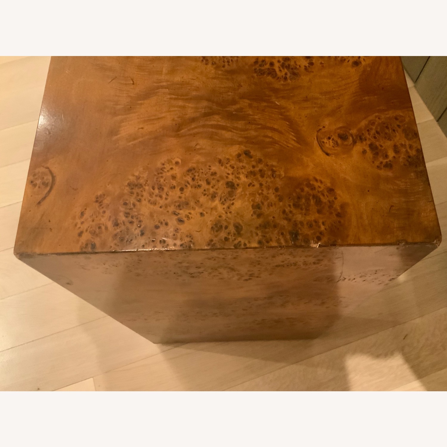 1970s Mid Century Burlwood Console Table  - image-7