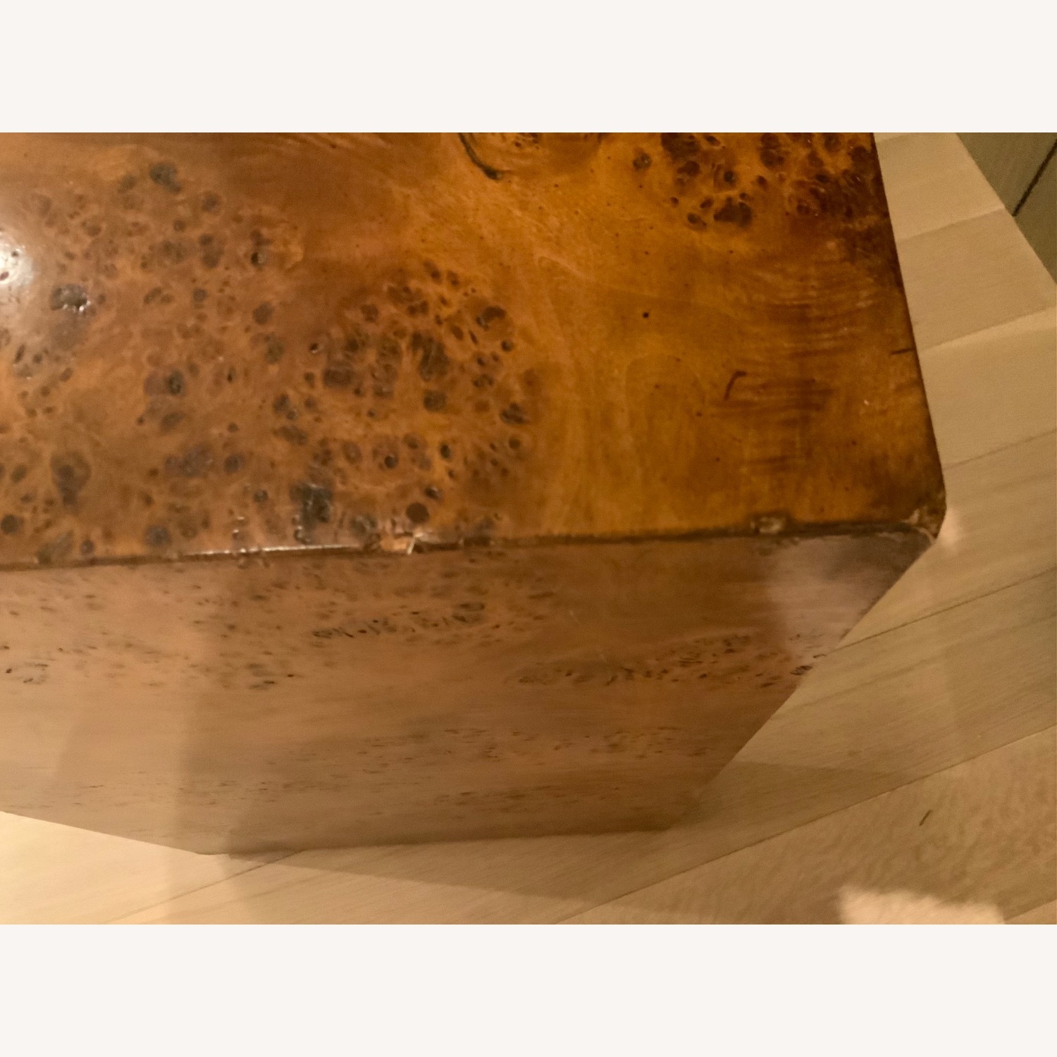 1970s Mid Century Burlwood Console Table  - image-8