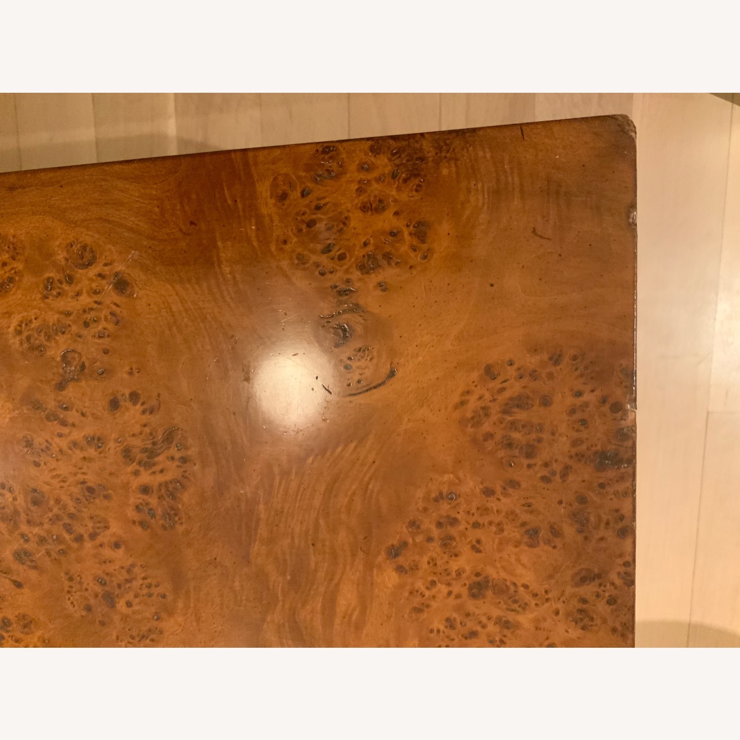 1970s Mid Century Burlwood Console Table  - image-10