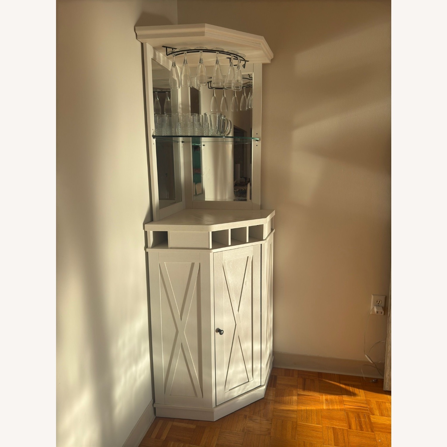 Wayfair Adam 72" Height Corner Bar with Wine Storage - image-1