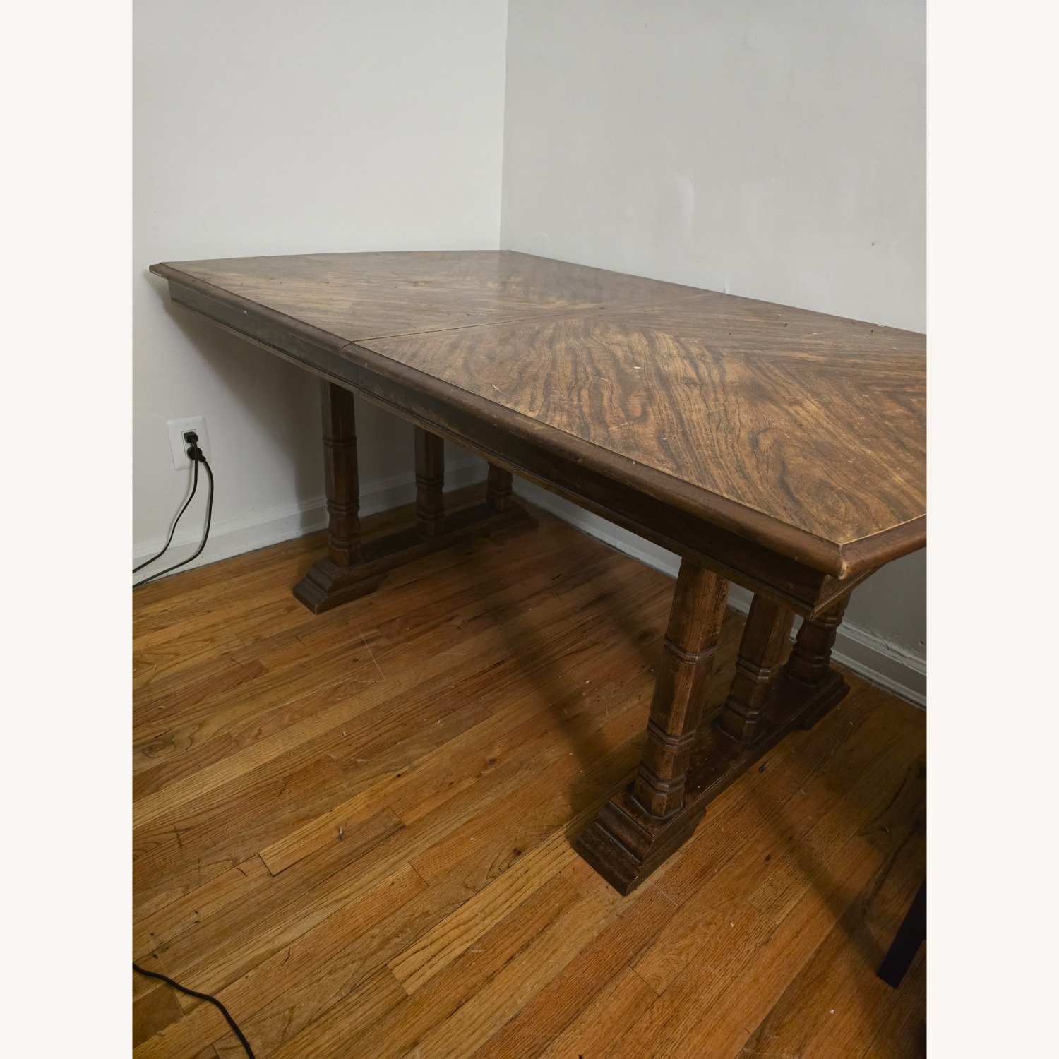 Brown Wood Dining Table - image-1