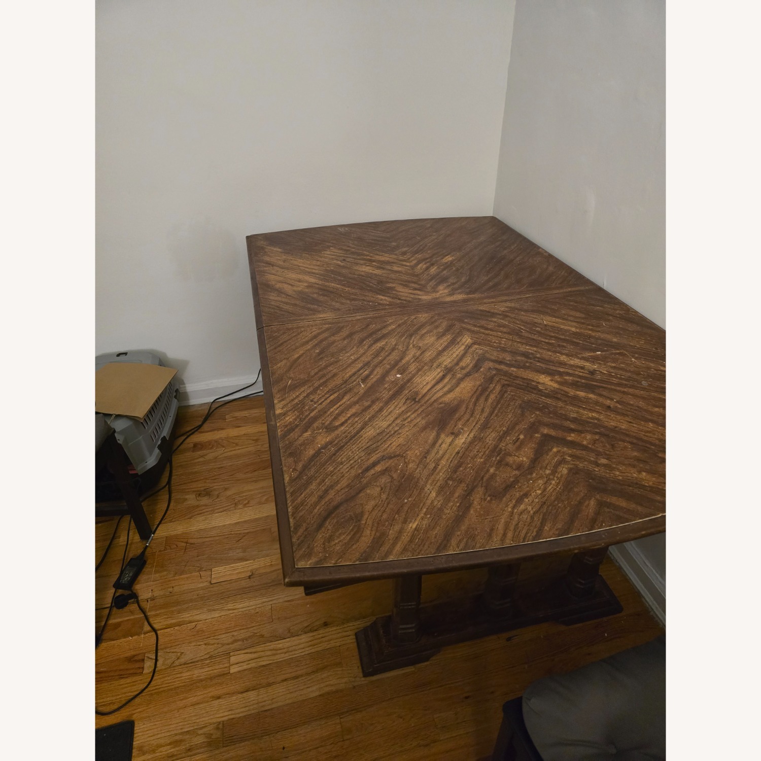 Brown Wood Dining Table - image-4