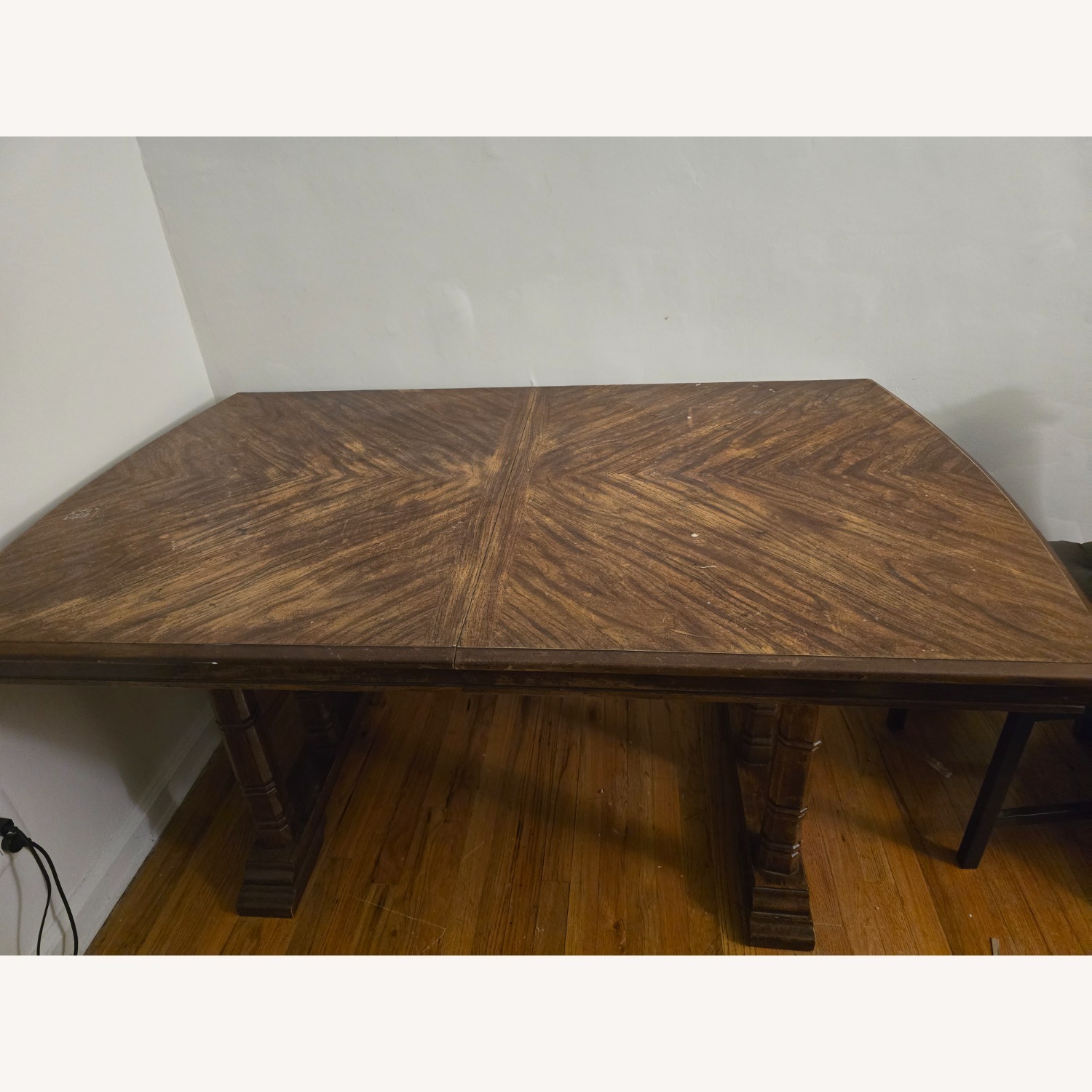 Brown Wood Dining Table - image-3