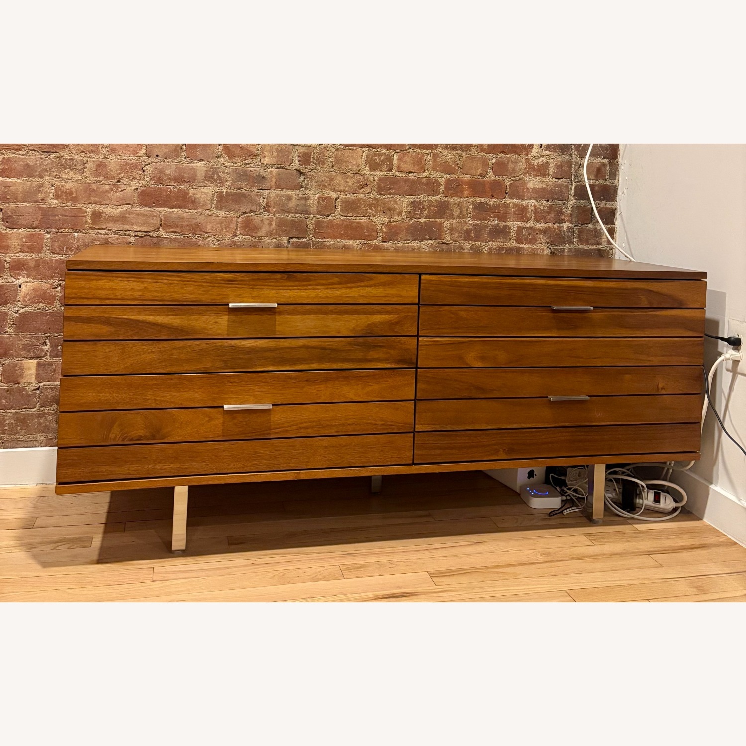 Cb2 Linear Low 4-Drawer Wood Dresser - image-1