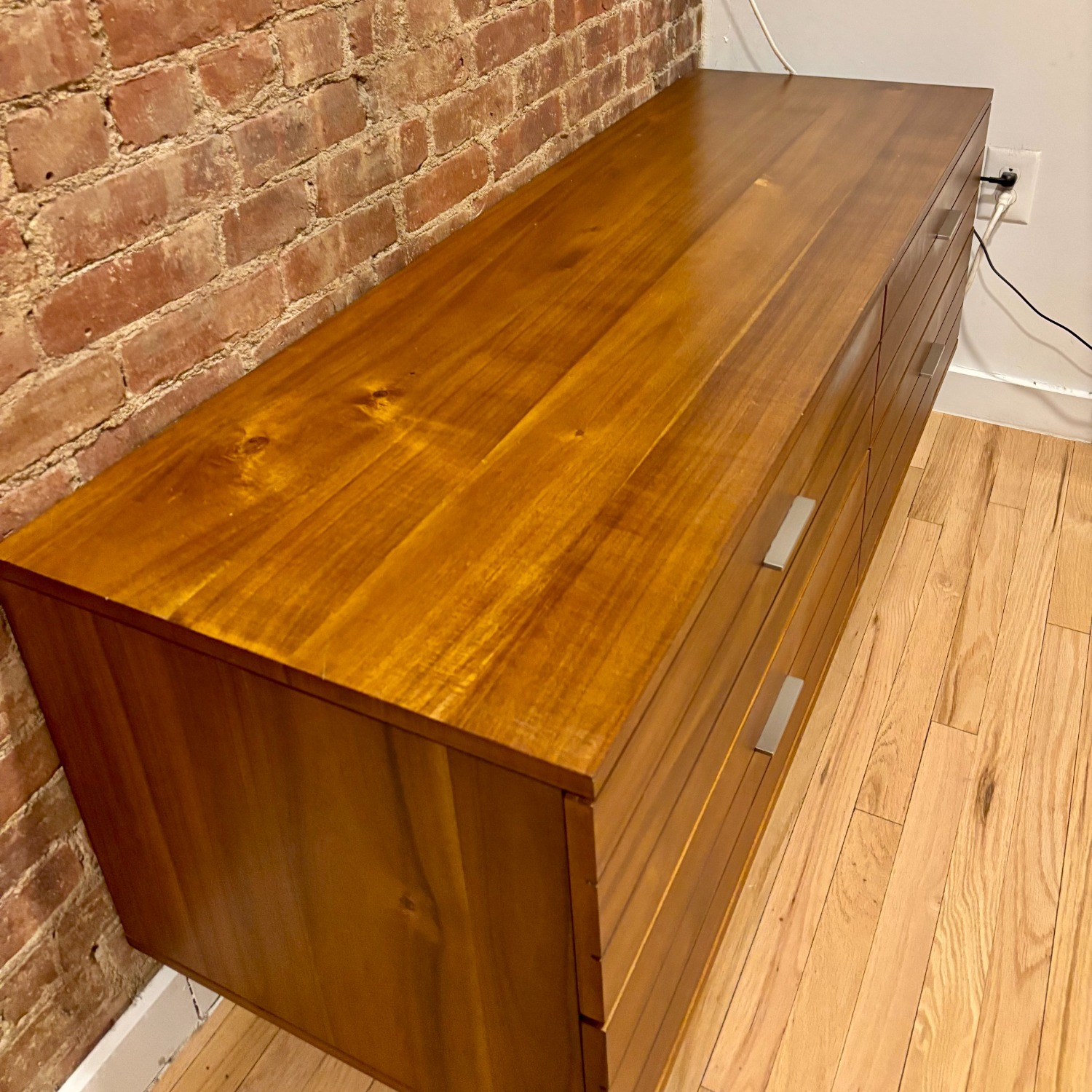 Cb2 Linear Low 4-Drawer Wood Dresser - image-2